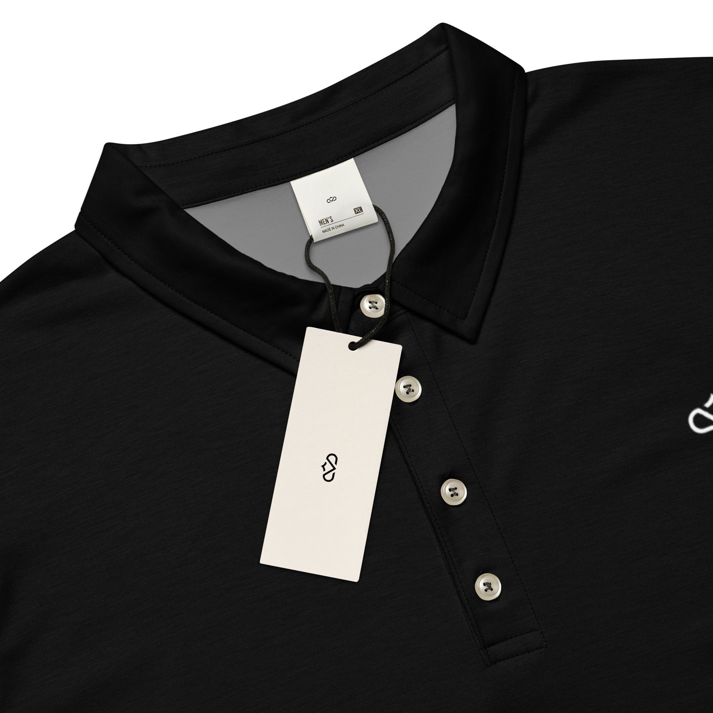 KING OF CHANGE ORIGINAL POLO BLACK WITH LABEL