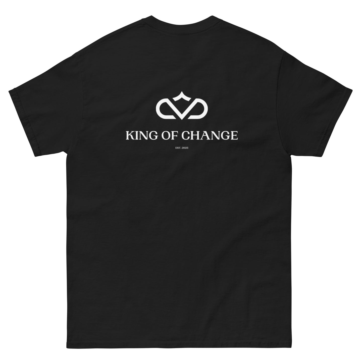 KING OF CHANGE ORIGINAL T-SHIRT BLACK BACK