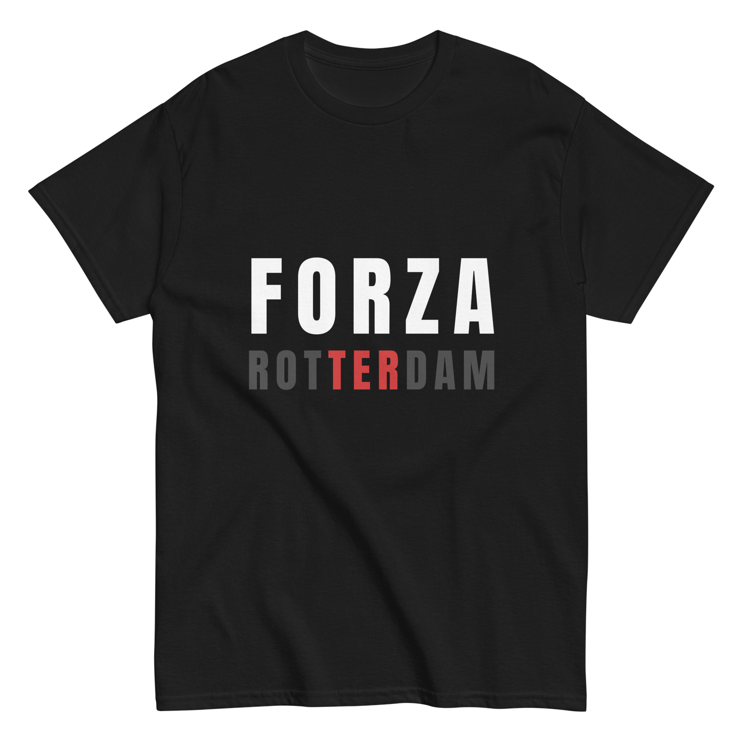 FORZA ROTTERDAM KRALINGEN T-SHIRT BLACK FRONT 2