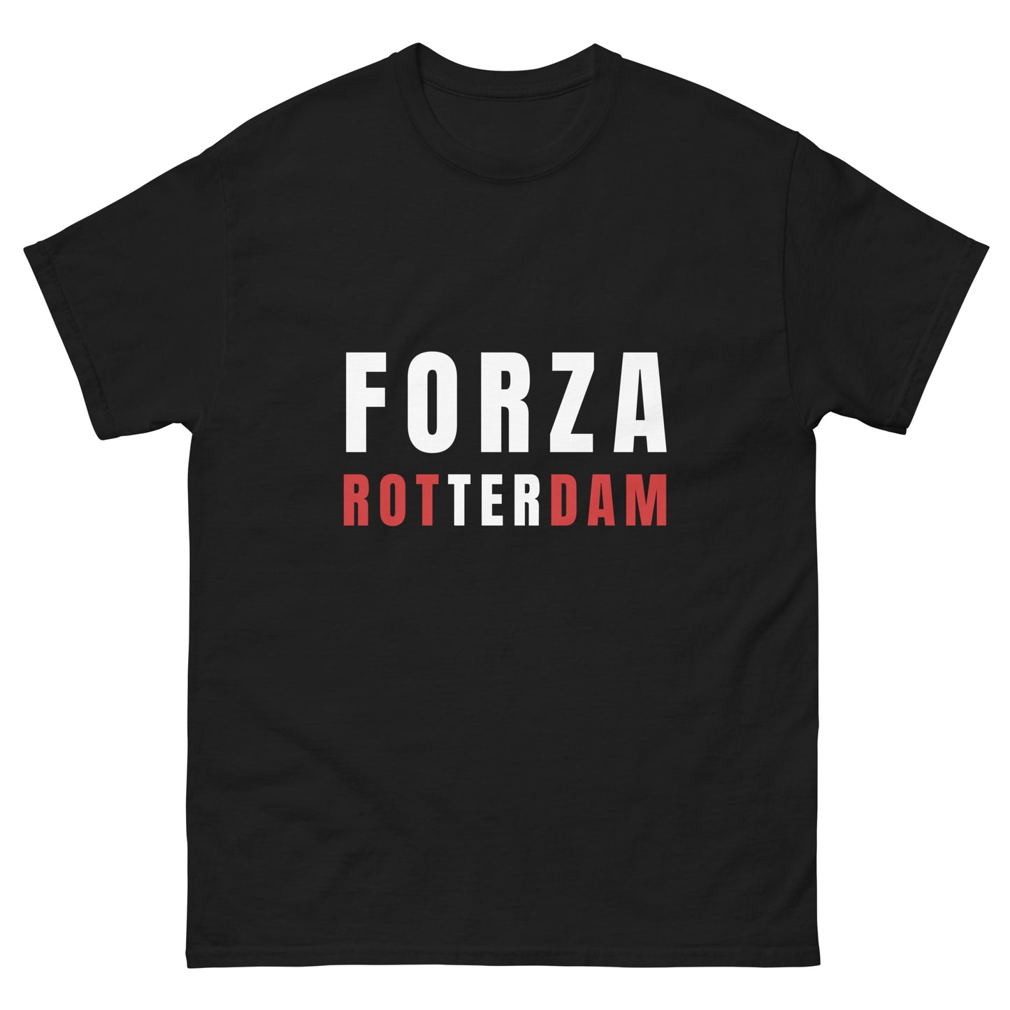 FORZA ROTTERDAM SPANGEN T-SHIRT BLACK FRONT 1