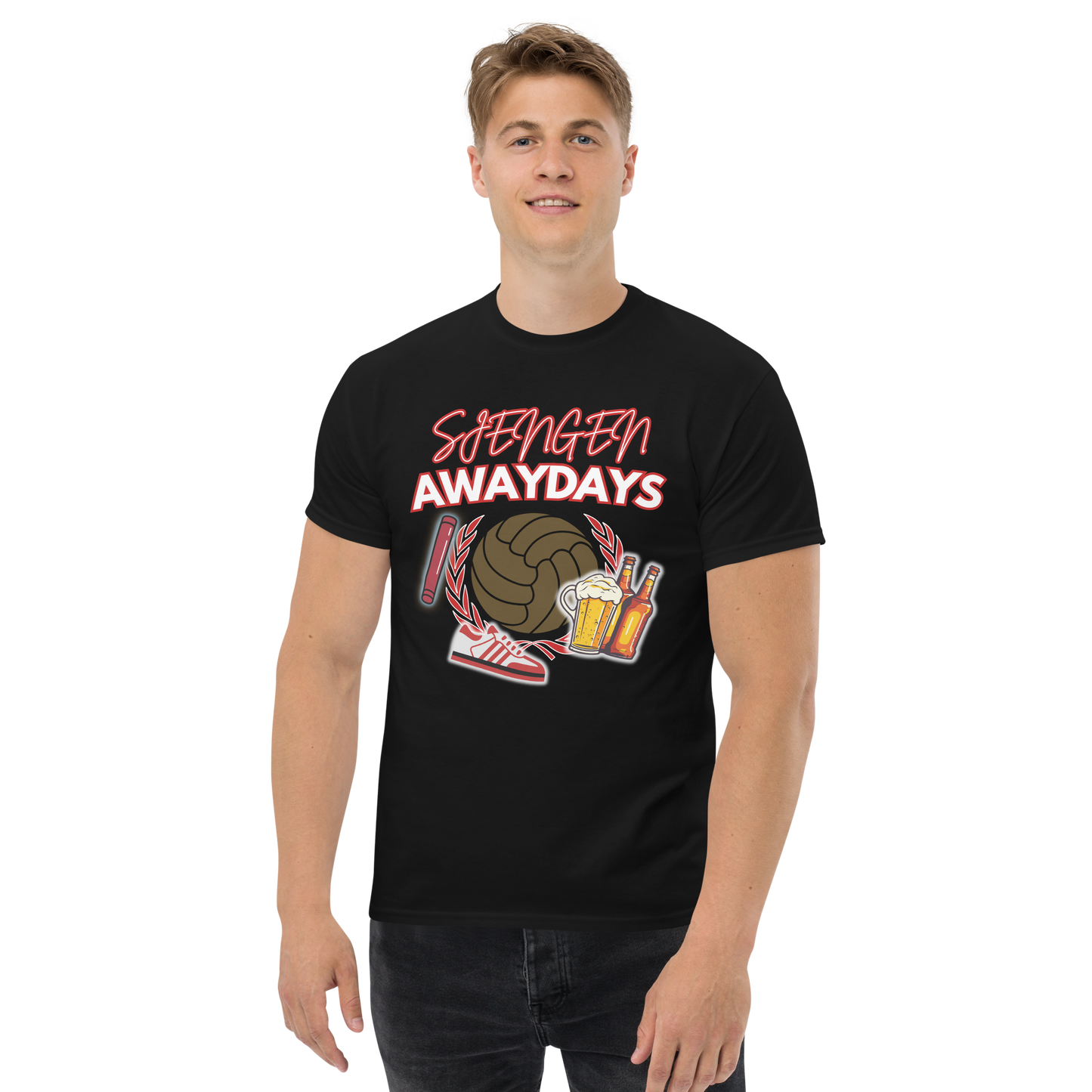 SJENGEN AWAYDAYS T-SHIRT BLACK MAN 1