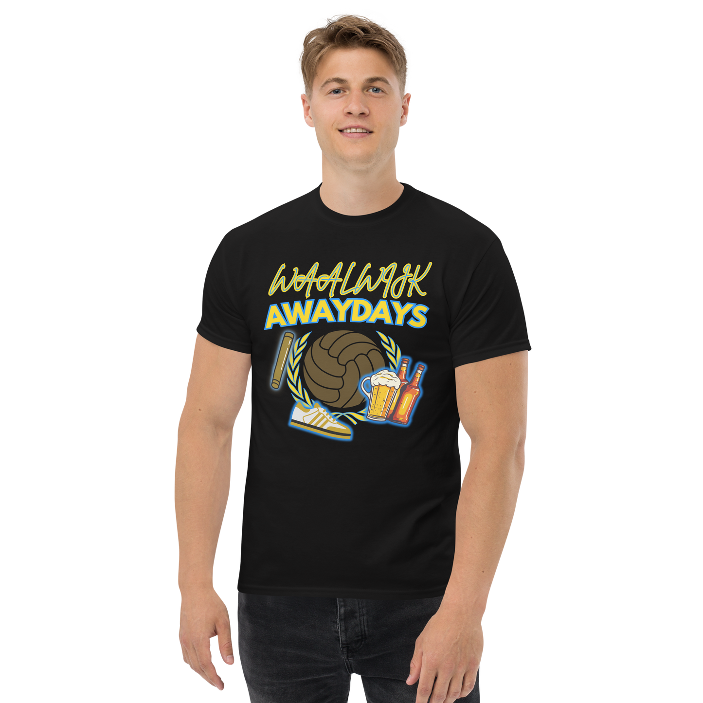 WAALWIJK AWAYDAYS T-SHIRT BLACK MAN 1