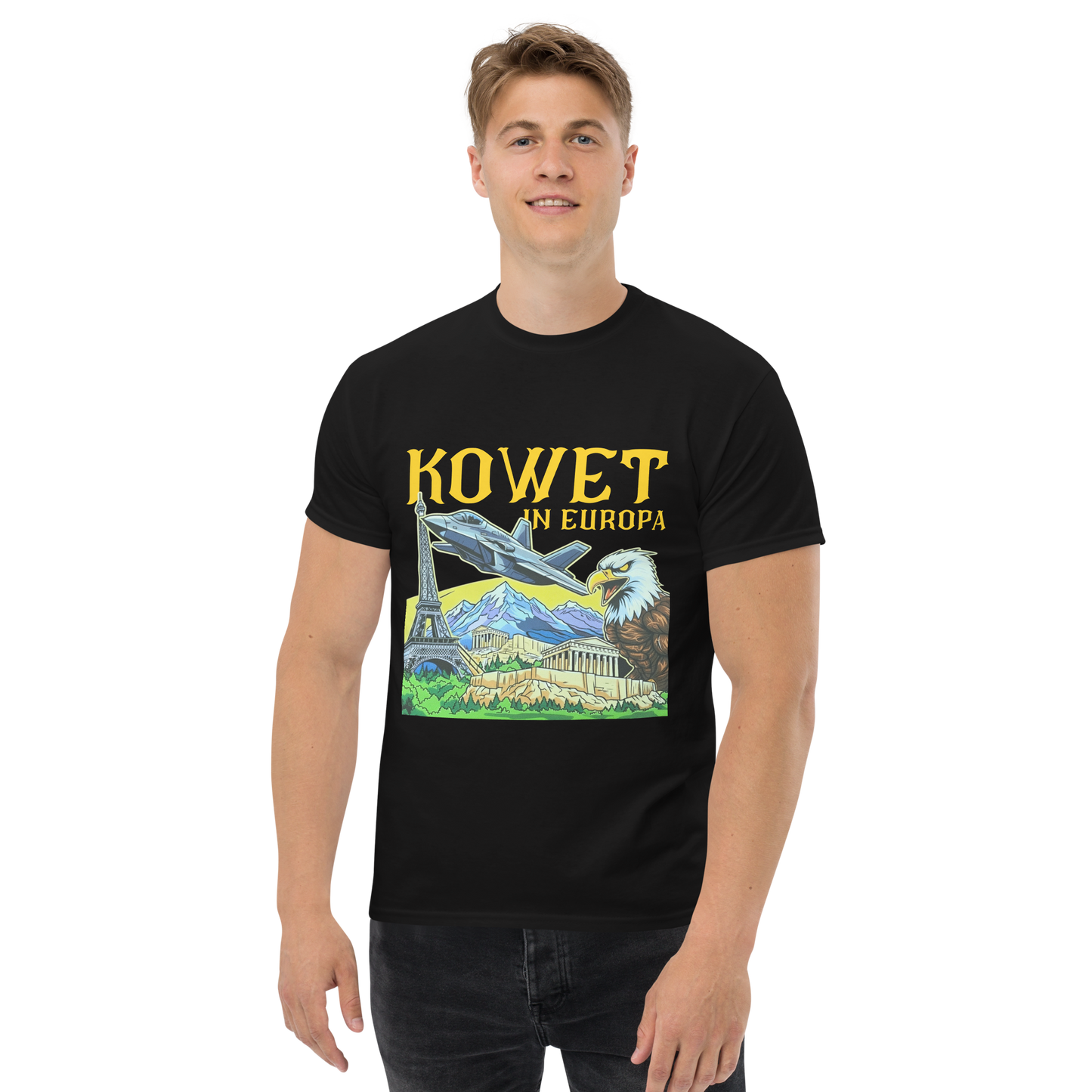 KOWET IN EUROPA T-SHIRT BLACK MAN 1