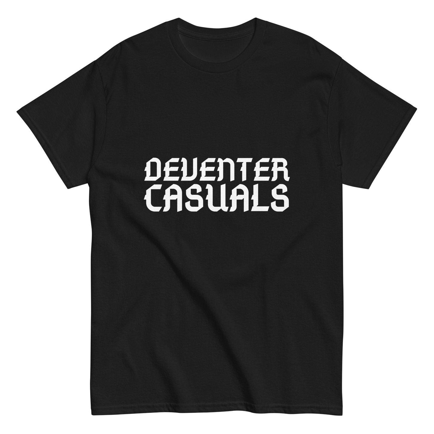 DEVENTER CASUALS T-SHIRT BLACK FRONT