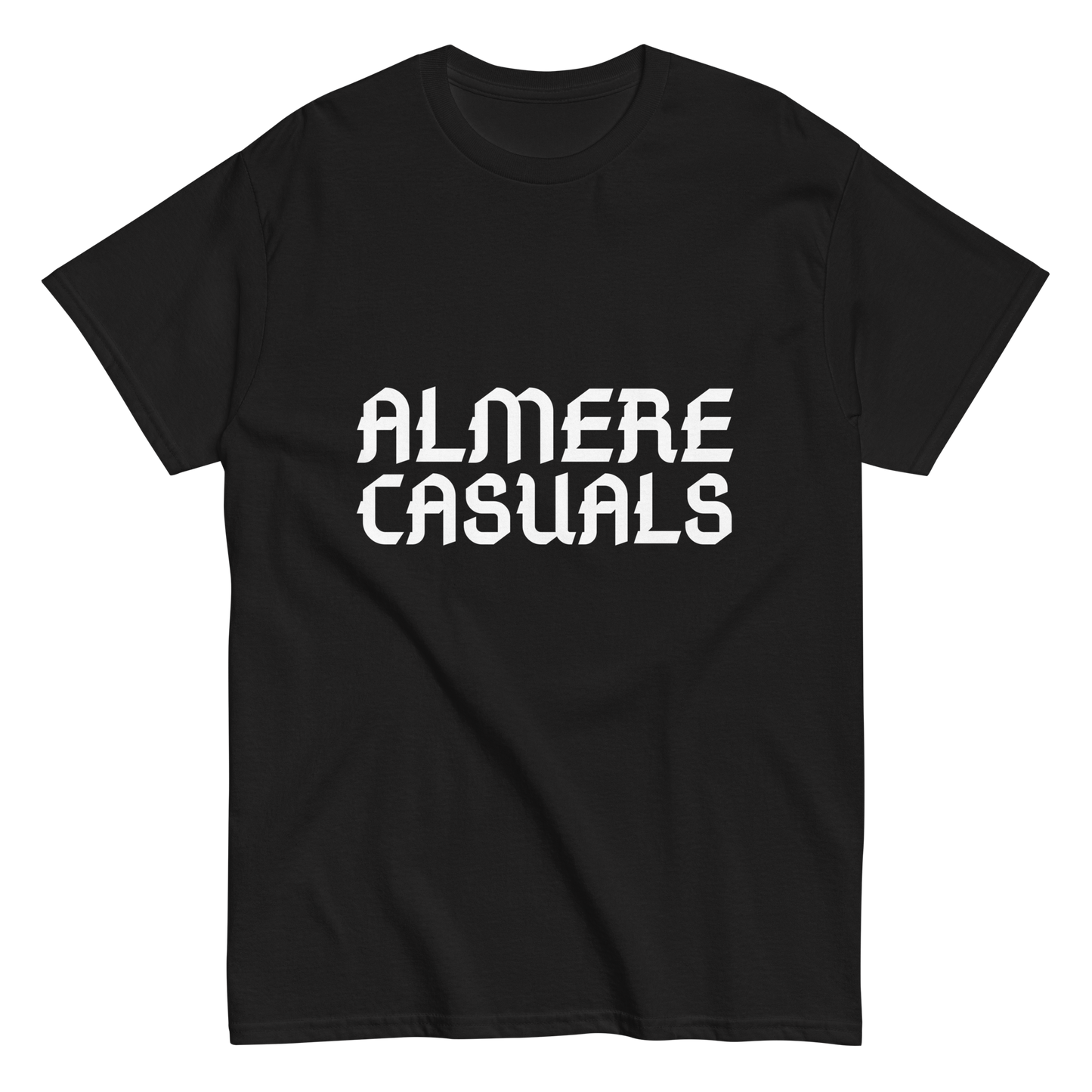 ALMERE CASUALS T-SHIRT BLACK FRONT