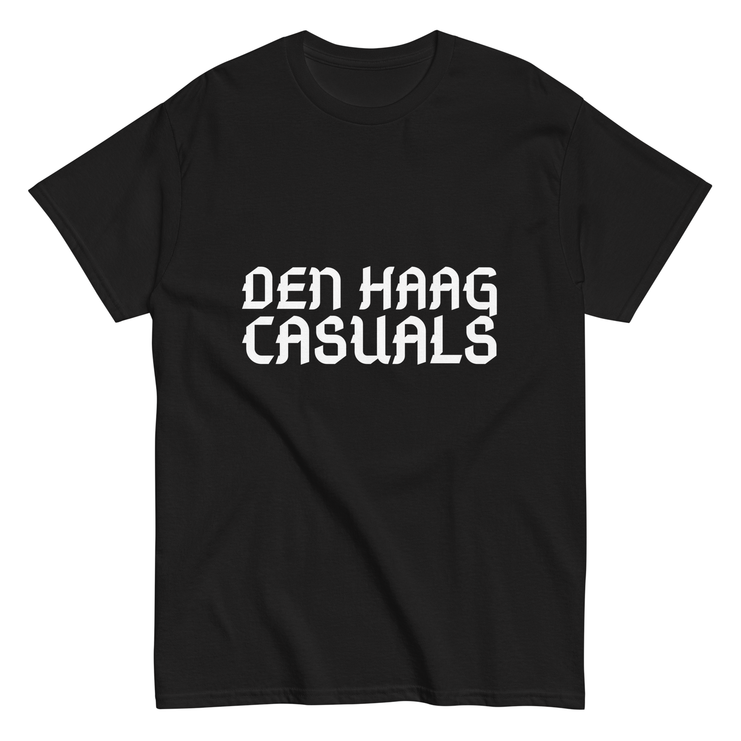 DEN HAAG CASUALS T-SHIRT BLACK FRONT