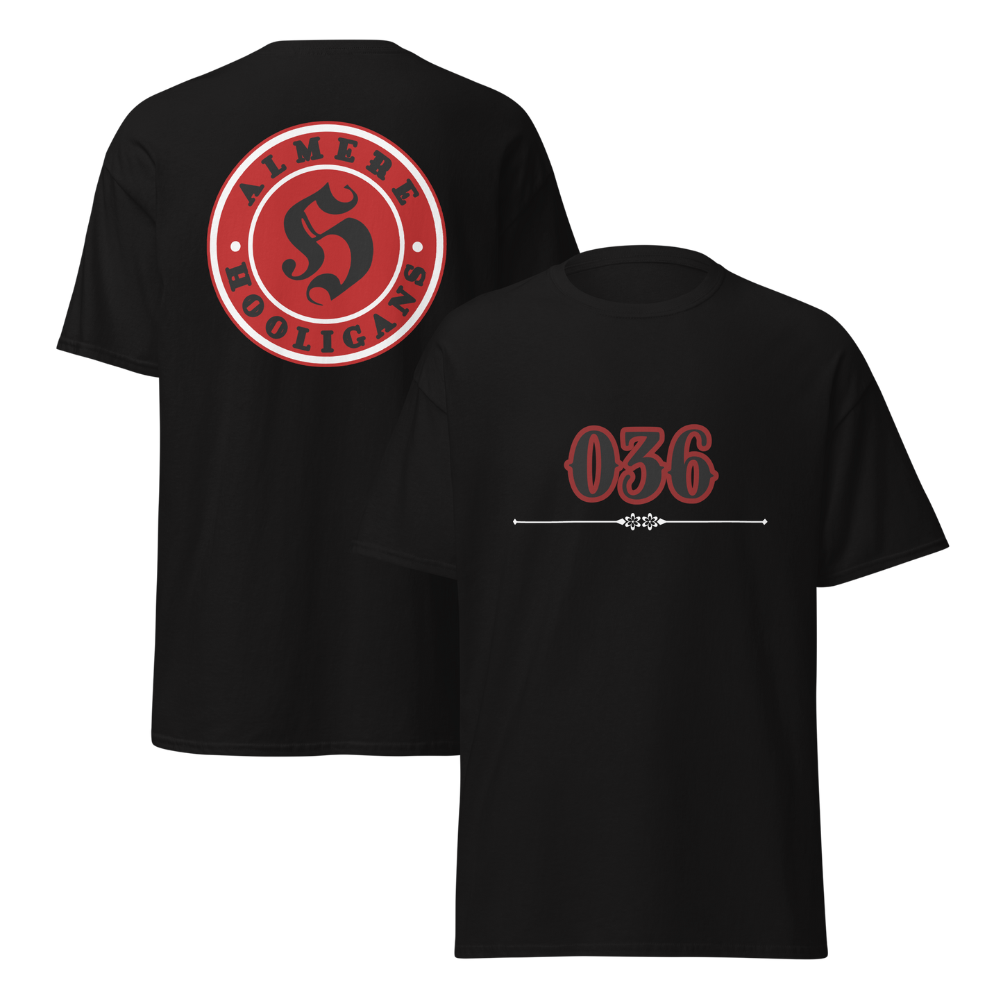ALMERE HOOLIGANS T-SHIRT BLACK