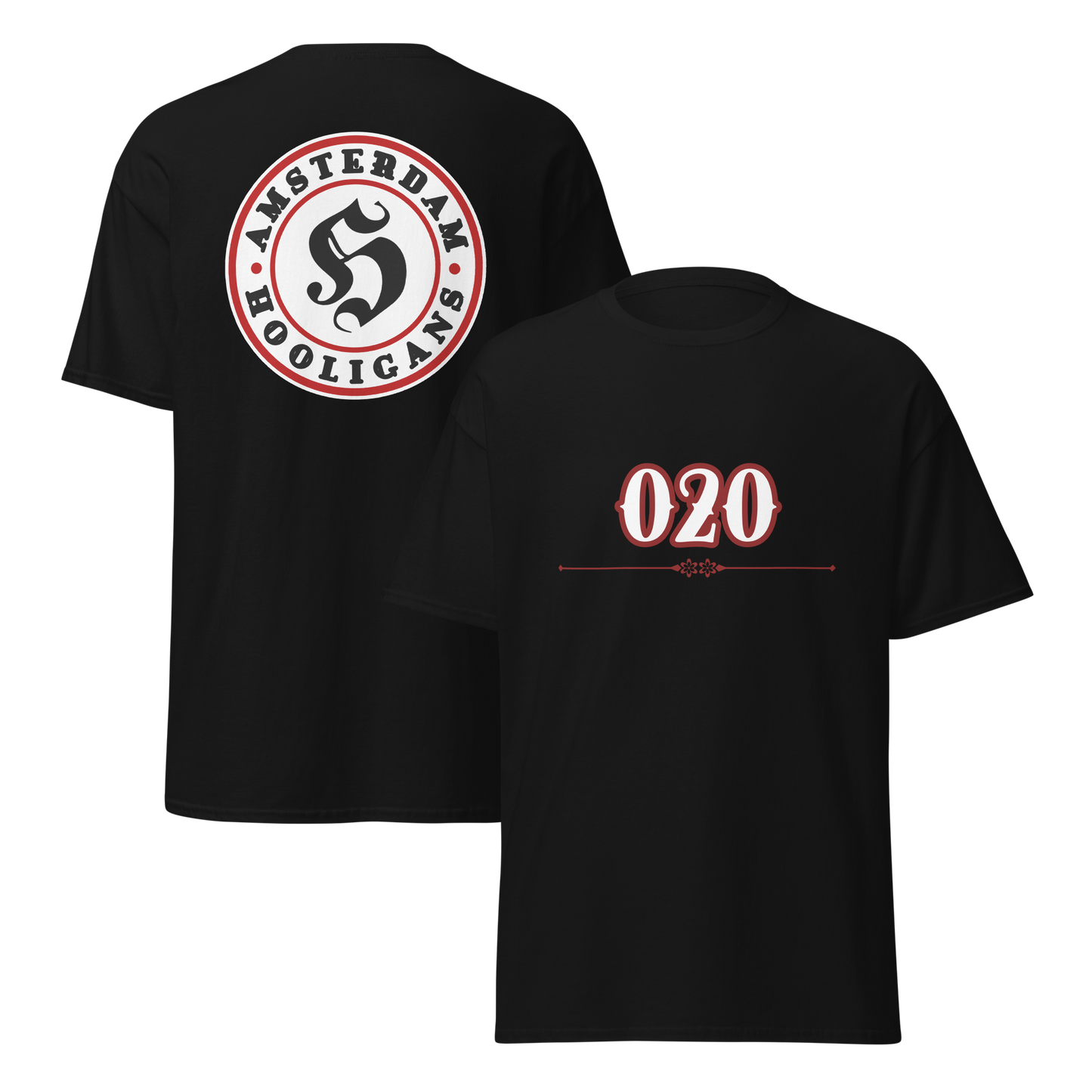 AMSTERDAM HOOLIGANS T-SHIRT BLACK