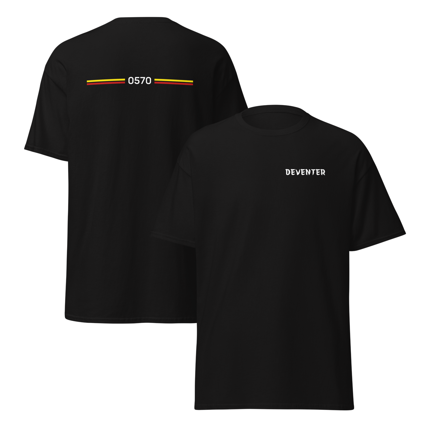 DEVENTER LEGACY T-SHIRT BLACK FRONT & BACK