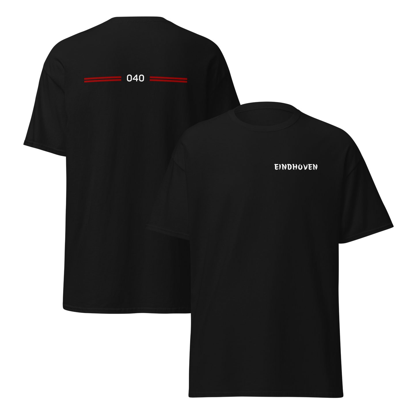 EINDHOVEN LEGACY T-SHIRT BLACK FRONT & BACK