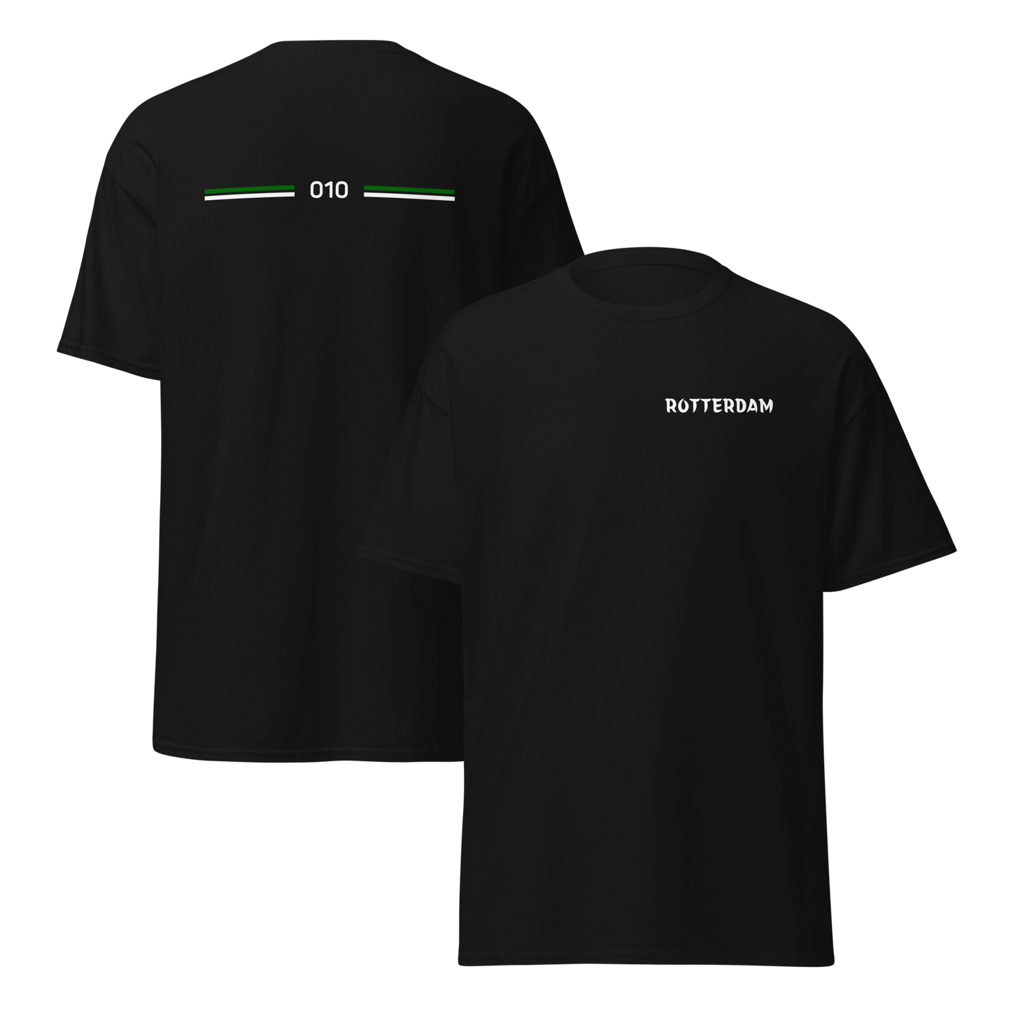 ROTTERDAM LEGACY T-SHIRT BLACK FRONT & BACK