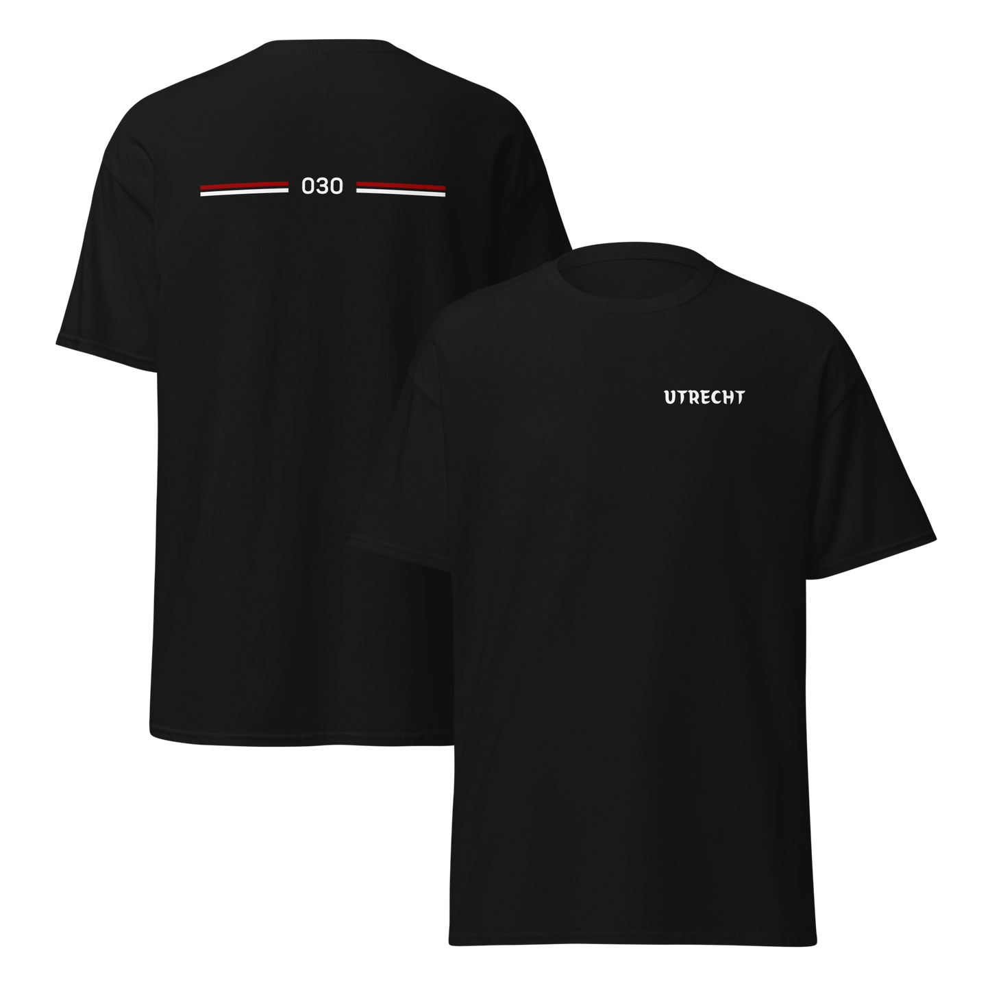 UTRECHT LEGACY T-SHIRT BLACK FRONT & BACK