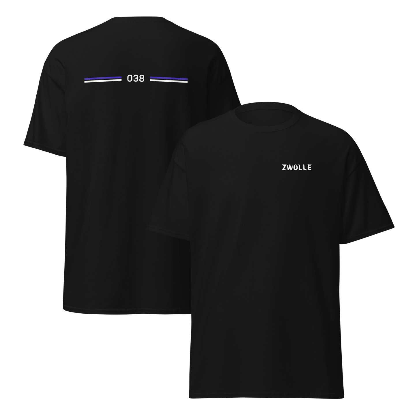ZWOLLE LEGACY T-SHIRT BLACK FRONT & BACK
