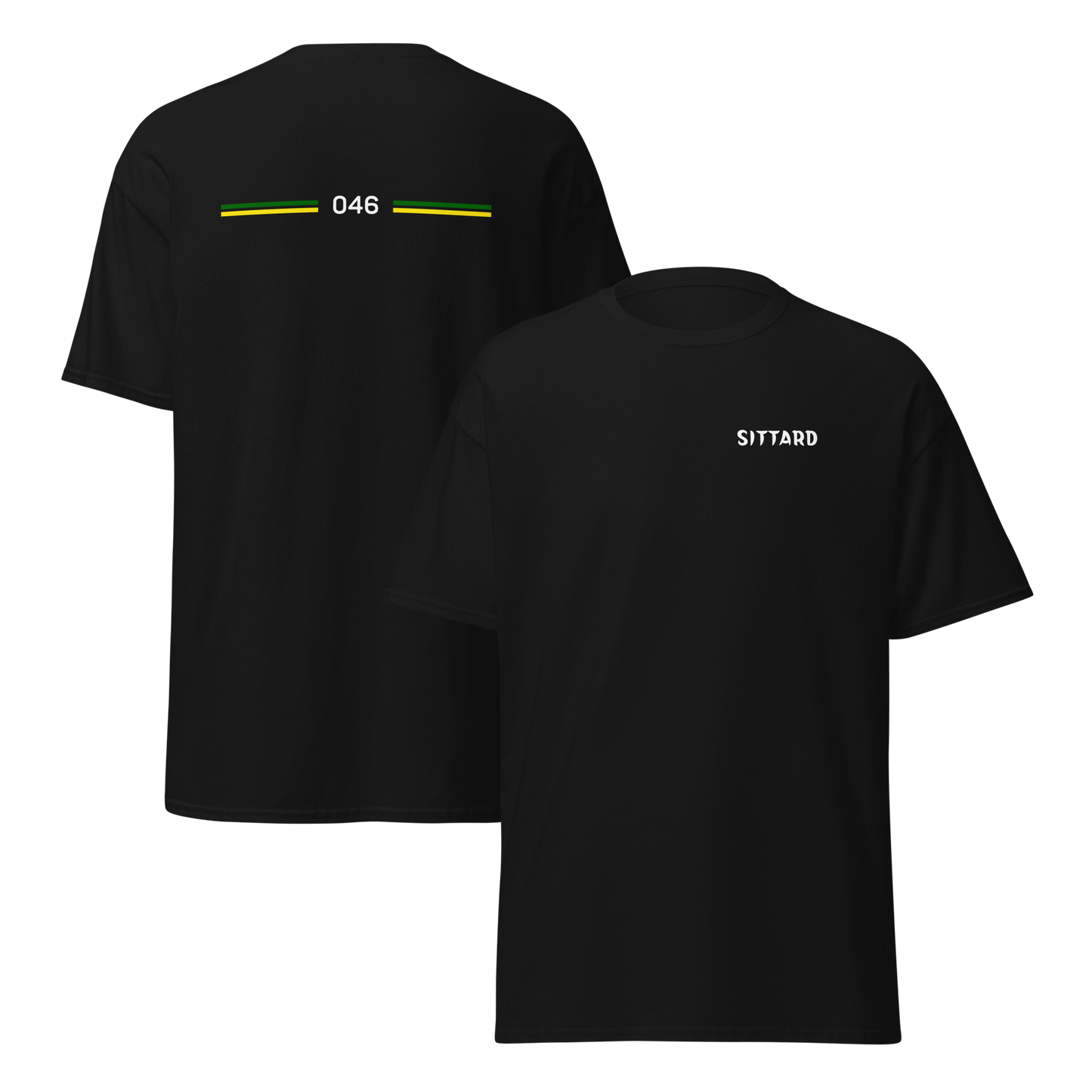 SITTARD LEGACY T-SHIRT BLACK FRONT & BACK