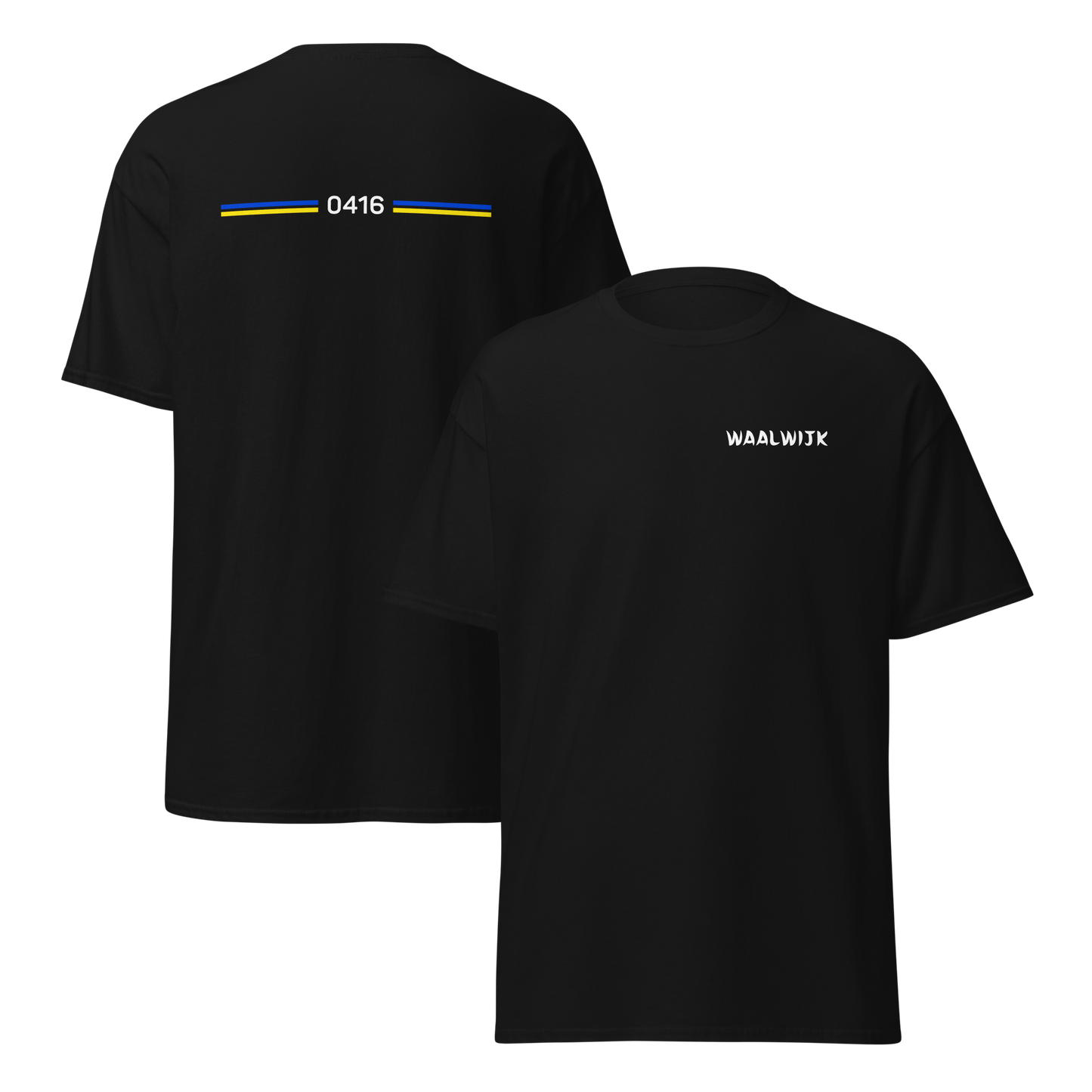 WAALWIJK LEGACY T-SHIRT BLACK FRONT & BACK