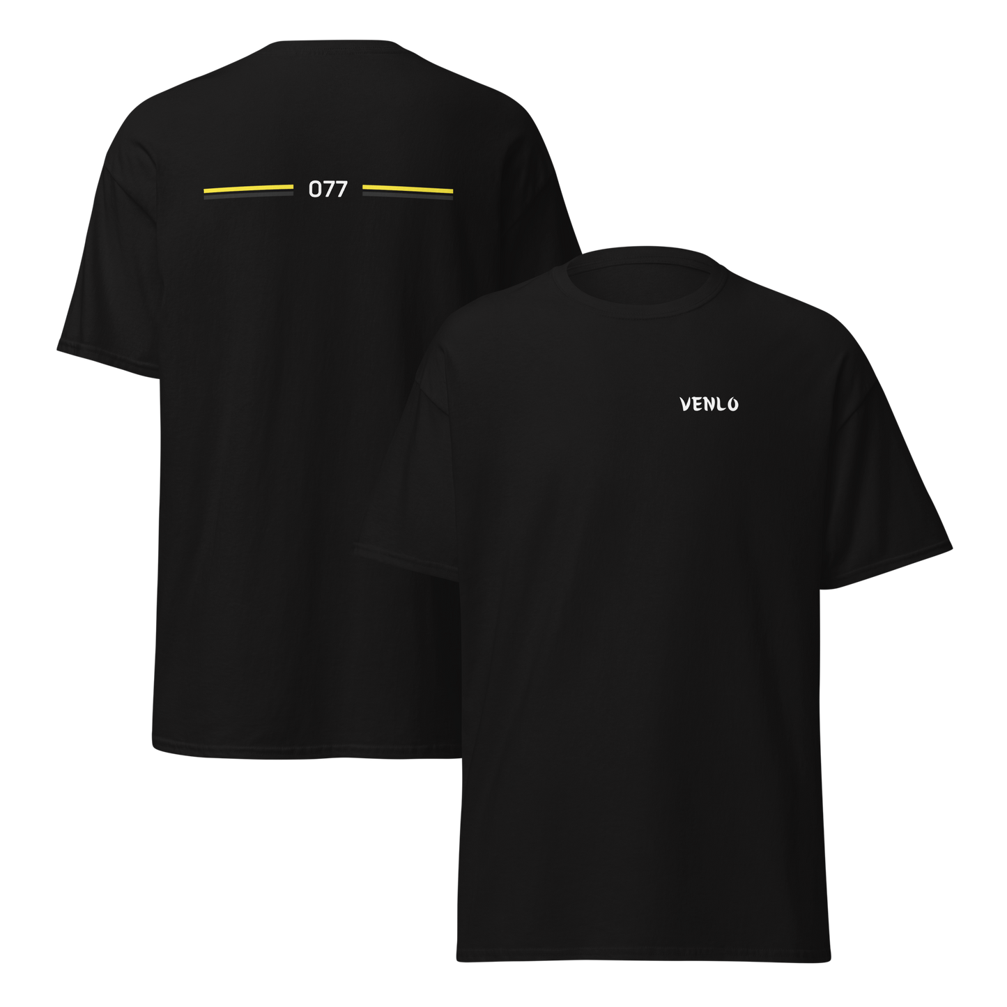 VENLO LEGACY T-SHIRT BLACK FRONT & BACK