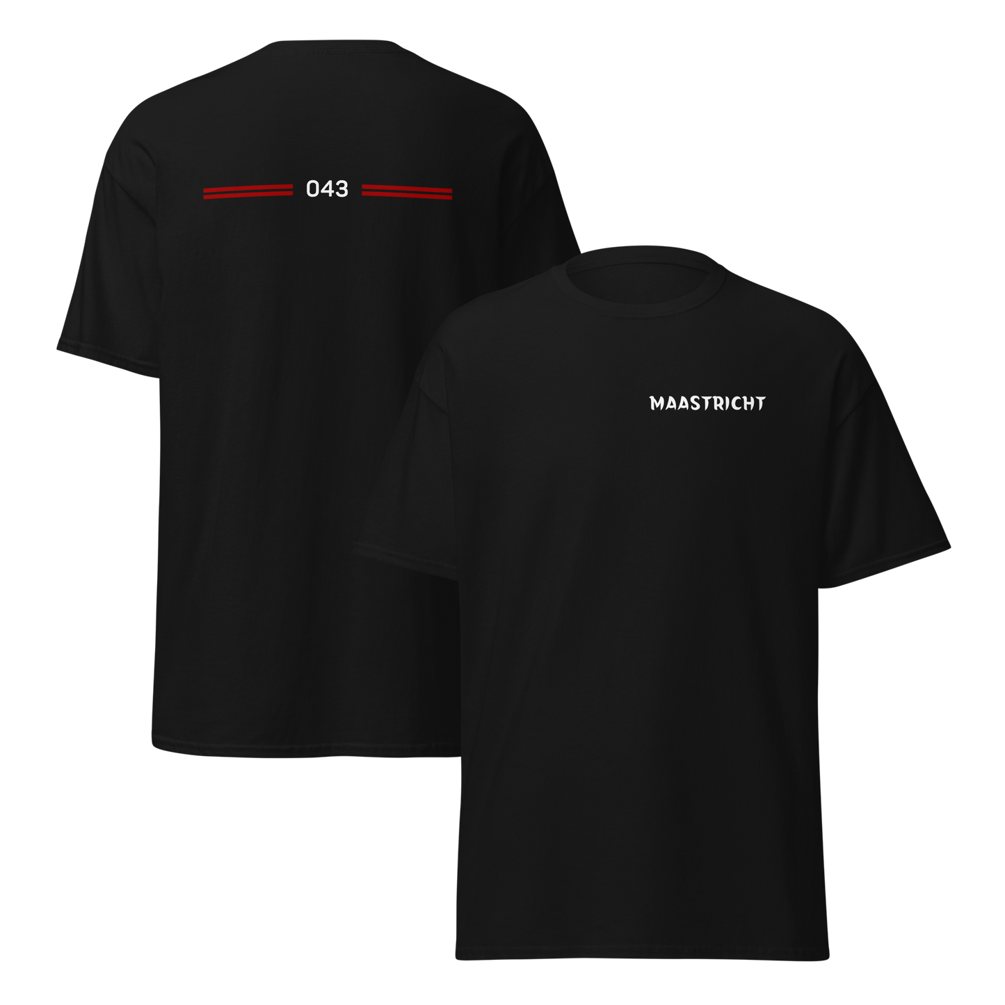 MAASTRICHT LEGACY T-SHIRT BLACK FRONT & BACK