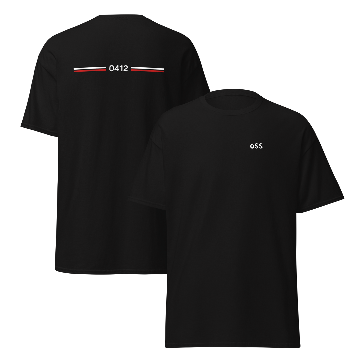 OSS LEGACY T-SHIRT BLACK FRONT & BACK