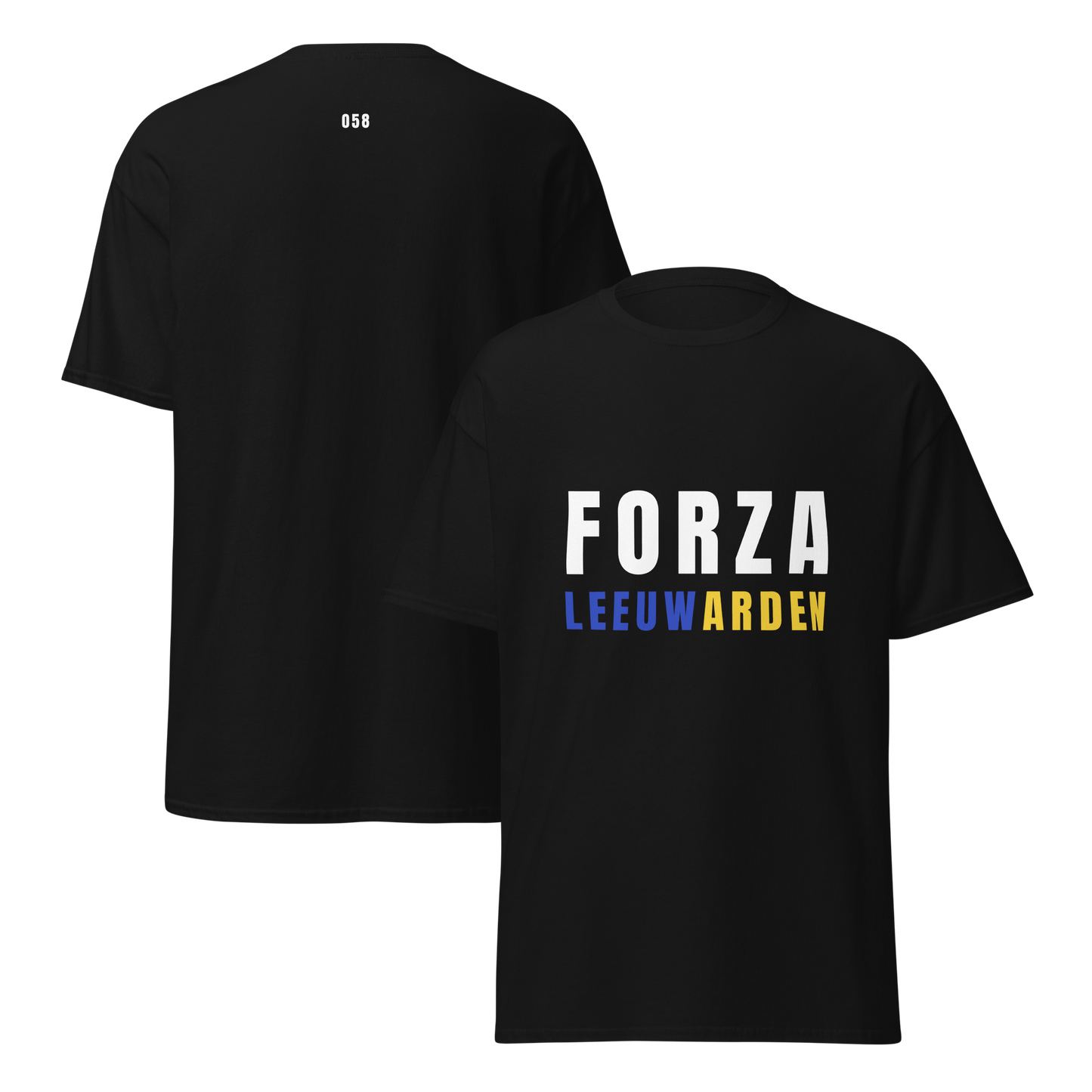 FORZA LEEUWARDEN T-SHIRT BLACK FRONT & BACK