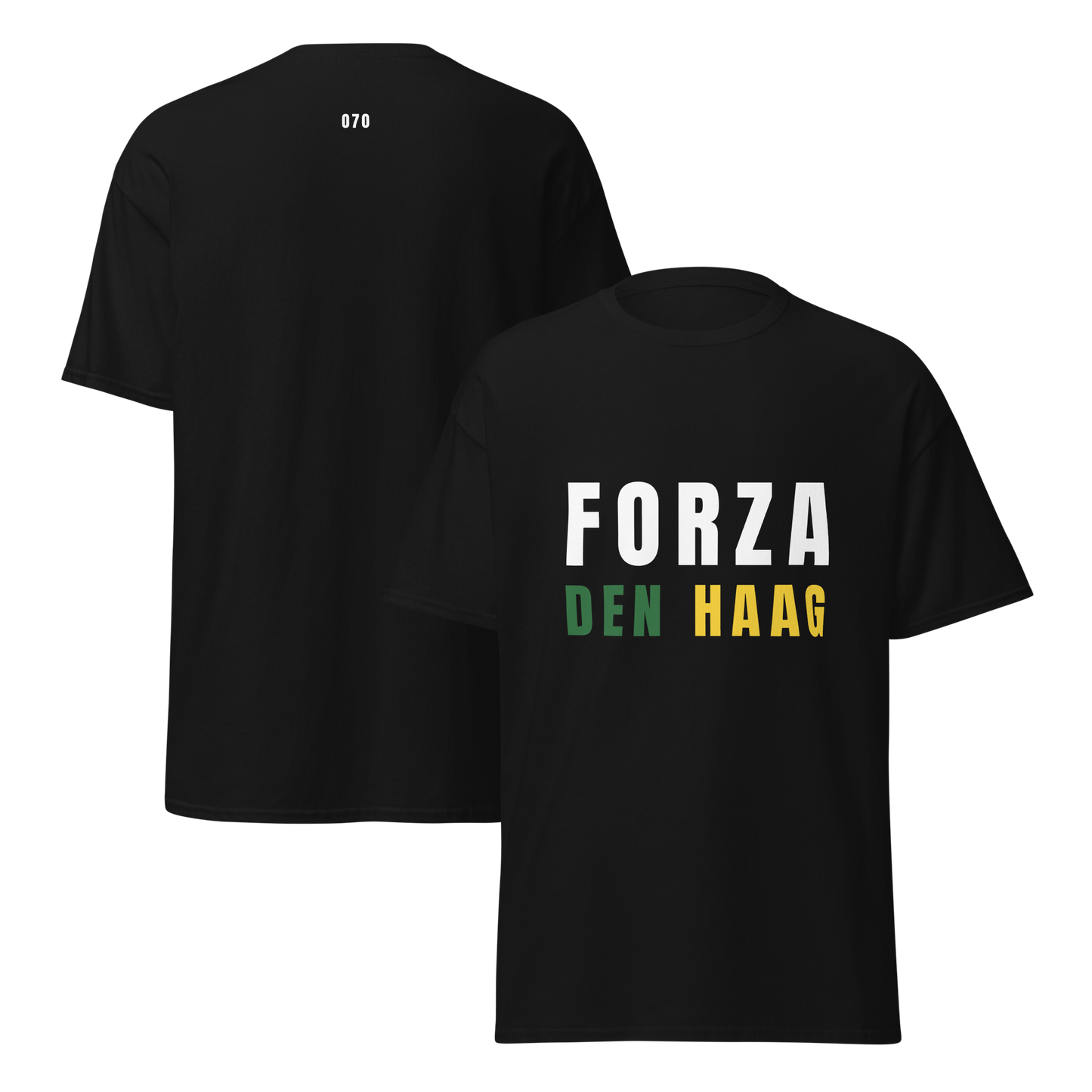 FORZA DEN HAAG T-SHIRT BLACK FRONT & BACK