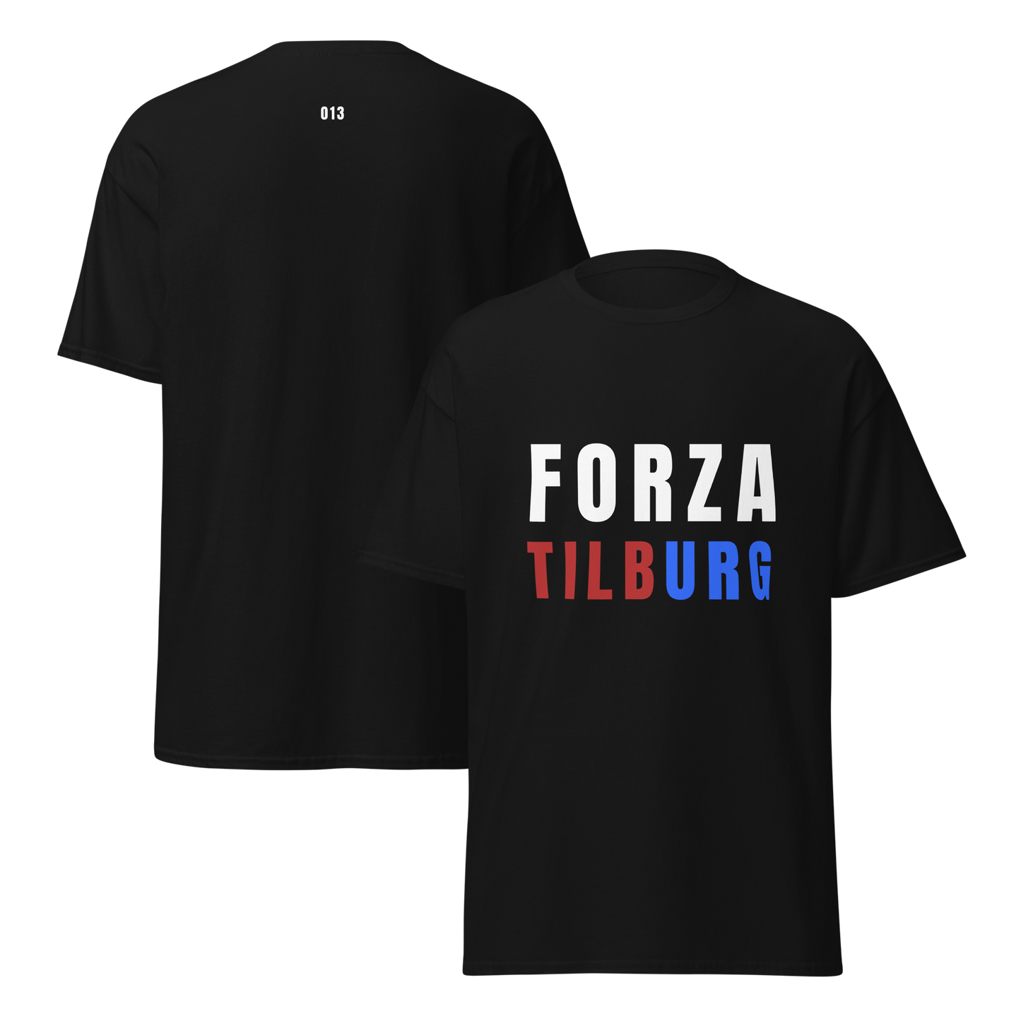 FORZA TILBURG T-SHIRT BLACK FRONT & BACK