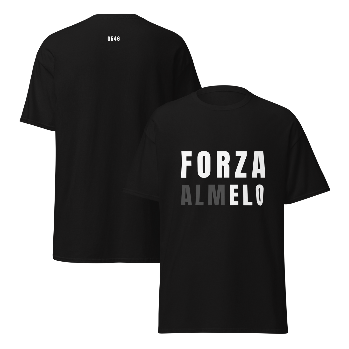 FORZA ALMELO T-SHIRT BLACK FRONT & BACK