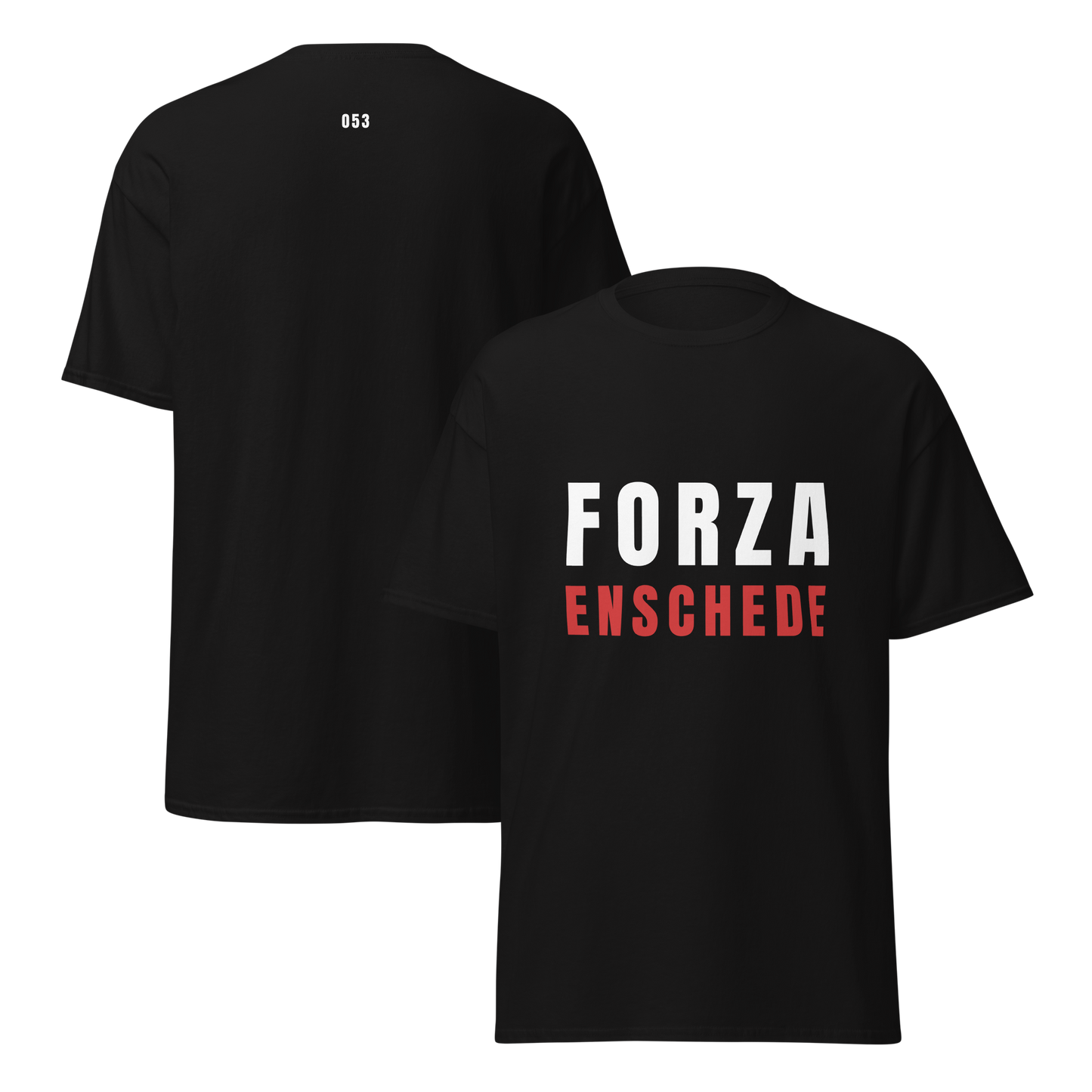 FORZA ENSCHEDE T-SHIRT BLACK FRONT & BACK