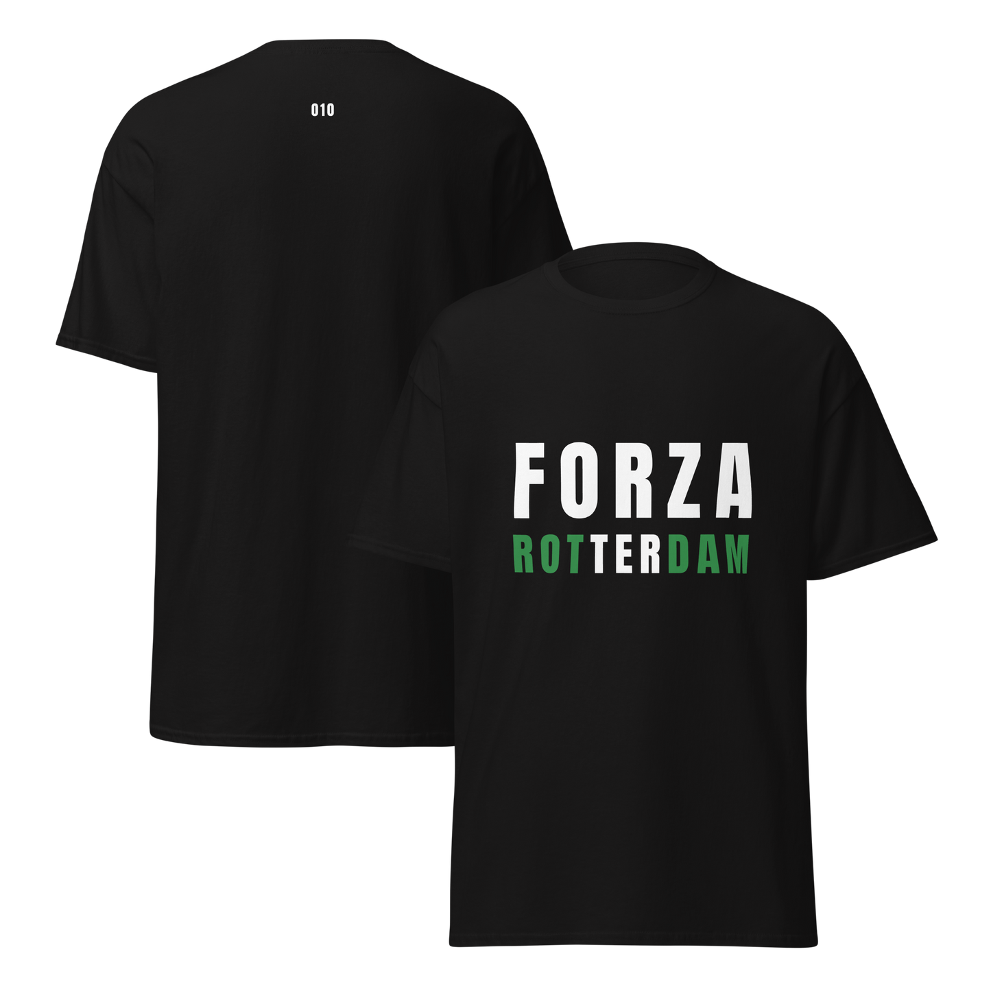 FORZA ROTTERDAM T-SHIRT BLACK FRONT & BACK