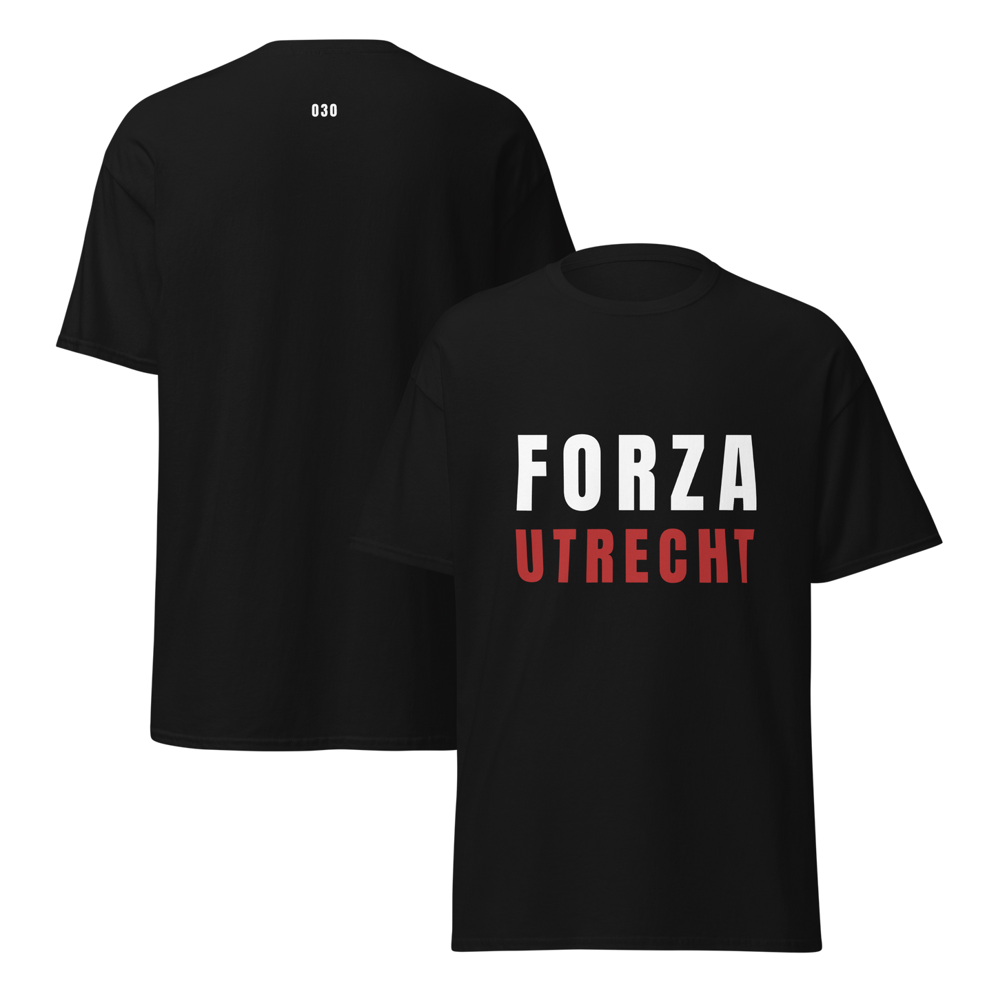 FORZA UTRECHT T-SHIRT BLACK FRONT & BACK