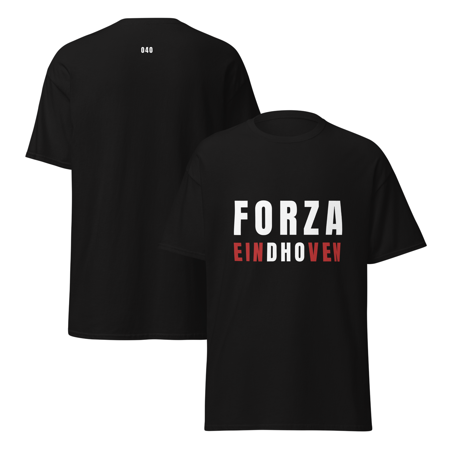 FORZA EINDHOVEN T-SHIRT BLACK FRONT & BACK