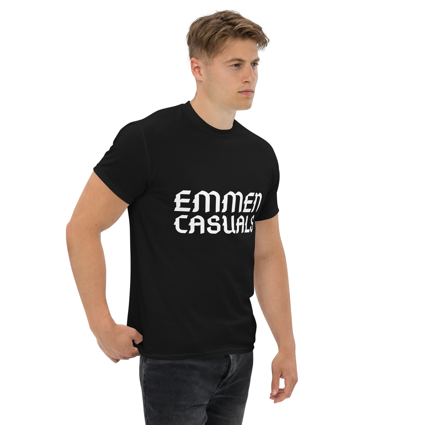 EMMEN CASUALS T-SHIRT BLACK MAN 4