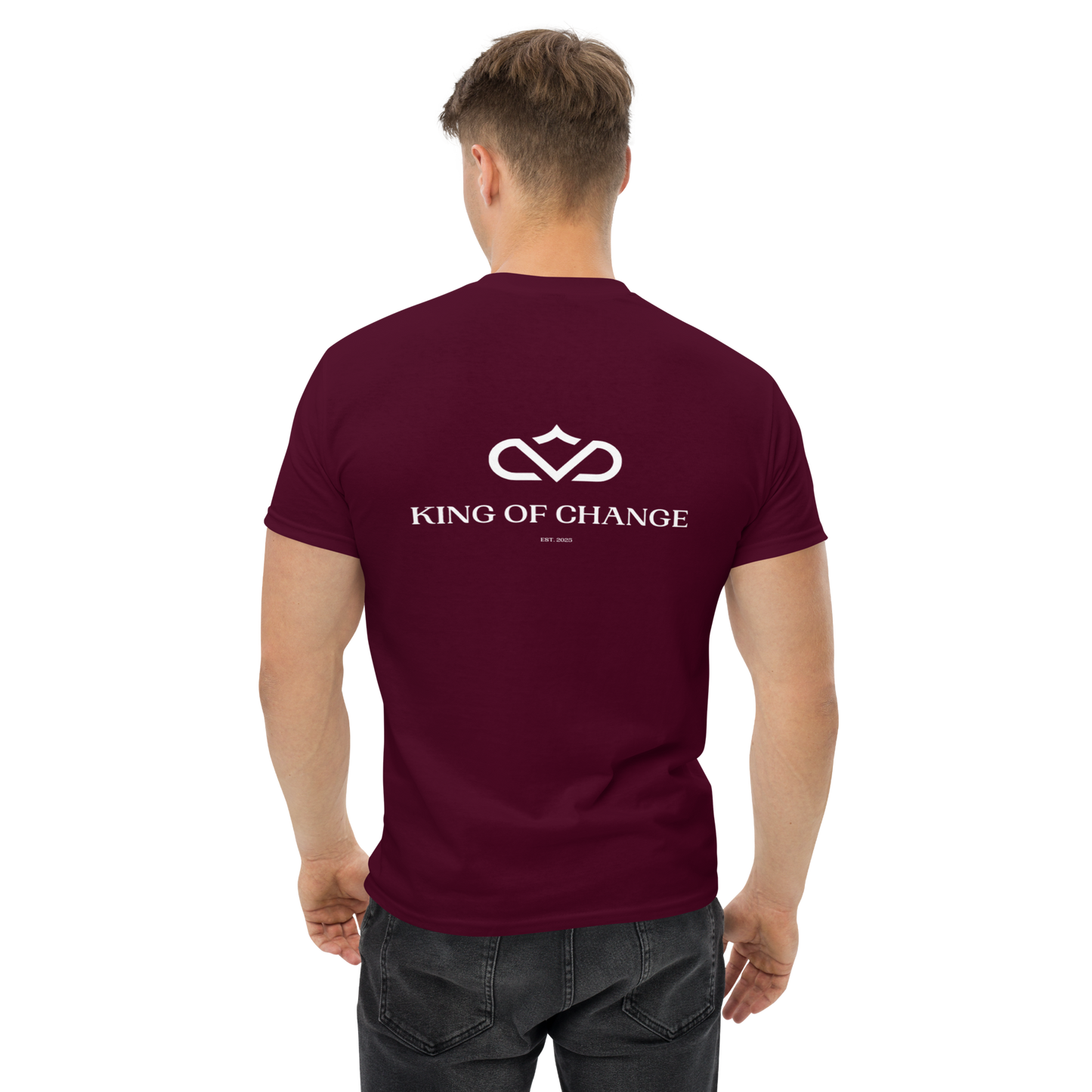 KING OF CHANGE ORIGINAL T-SHIRT MAROON MAN 2