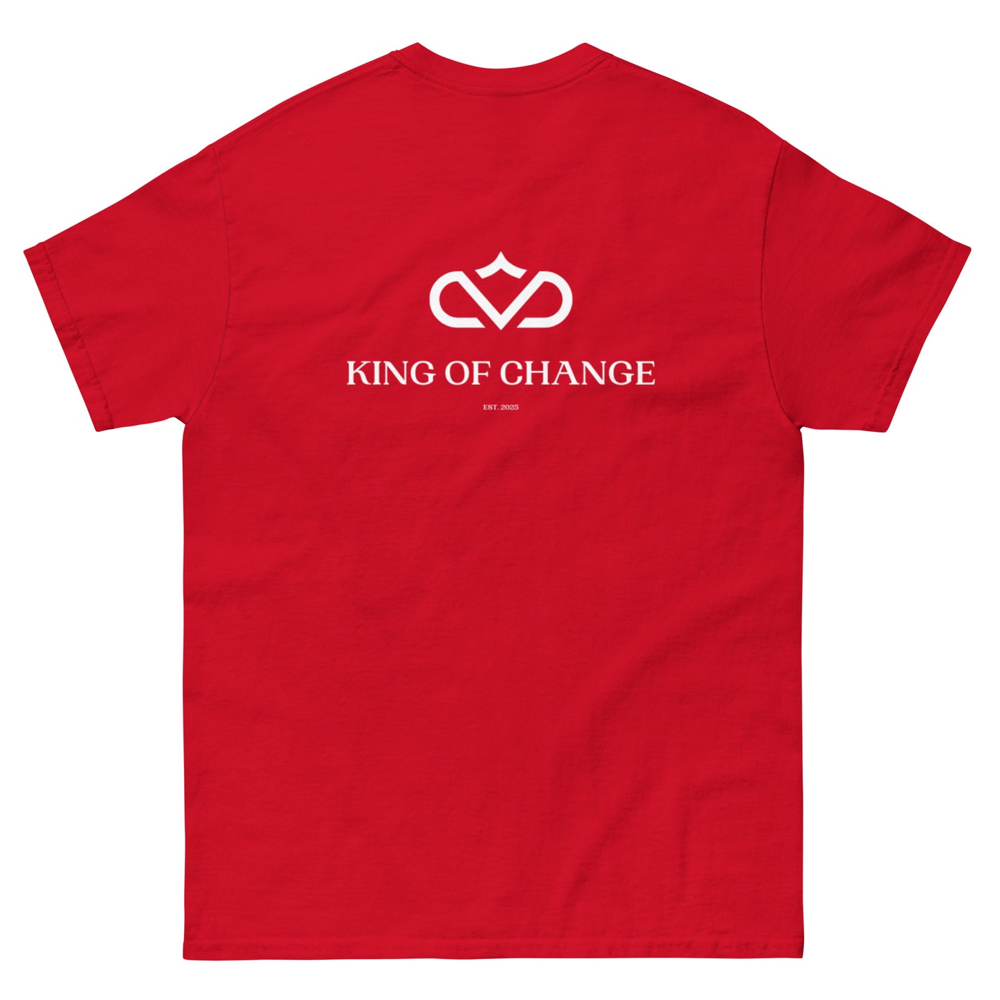 KING OF CHANGE ORIGINAL T-SHIRT RED BACK