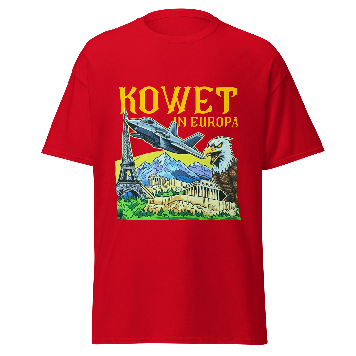 KOWET IN EUROPA T-SHIRT RED FRONT 2