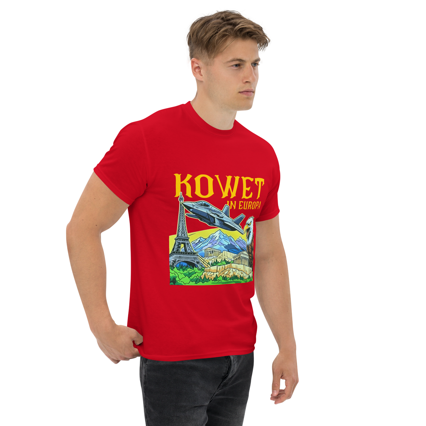 KOWET IN EUROPA T-SHIRT RED MAN 4