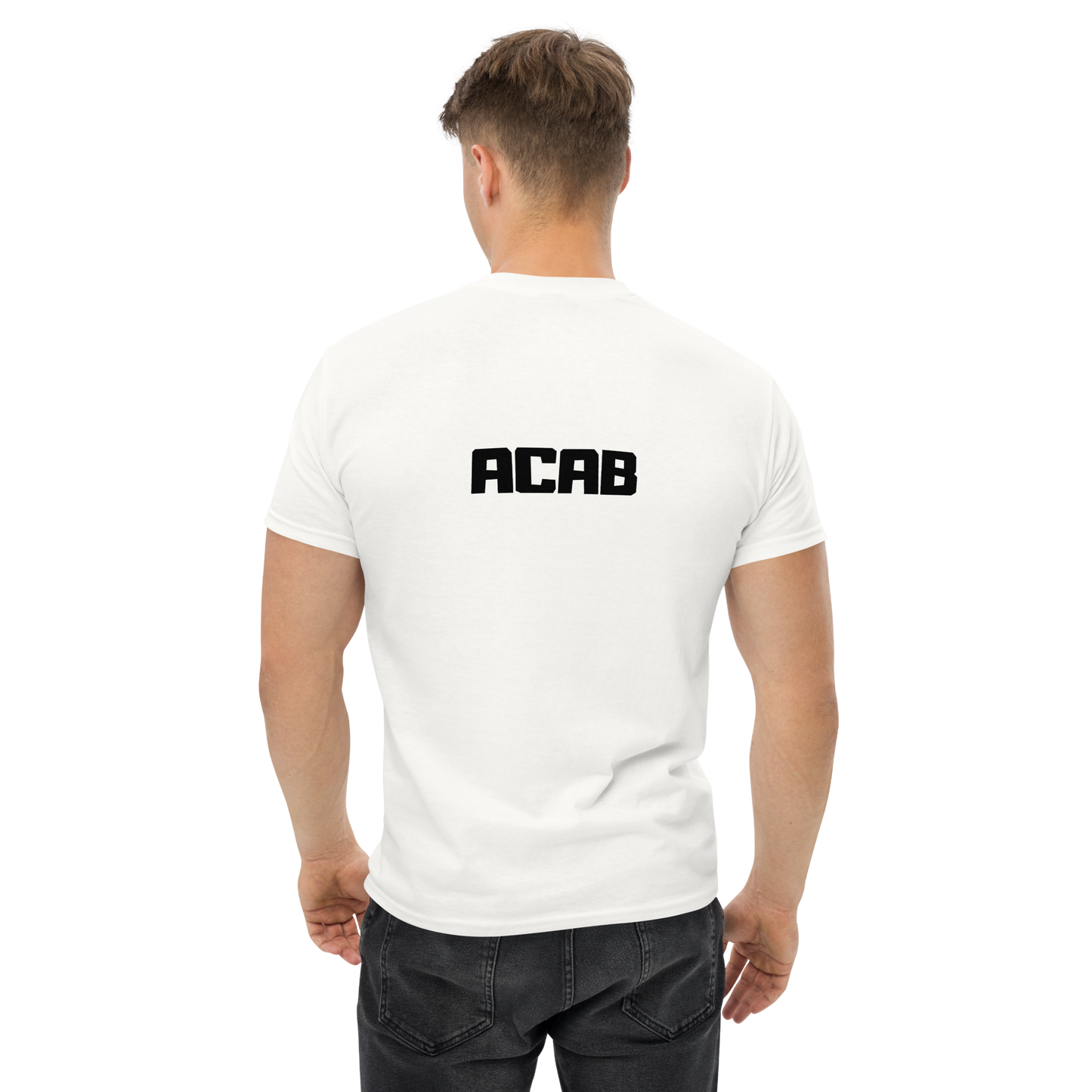 KING OF CHANGE ORIGINAL ACAB T-SHIRT WHITE MAN 2