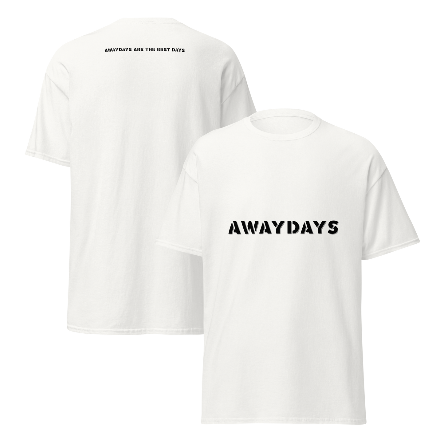 KING OF CHANGE ORIGINAL AWAYDAYS T-SHIRT WHITE FRONT & BACK