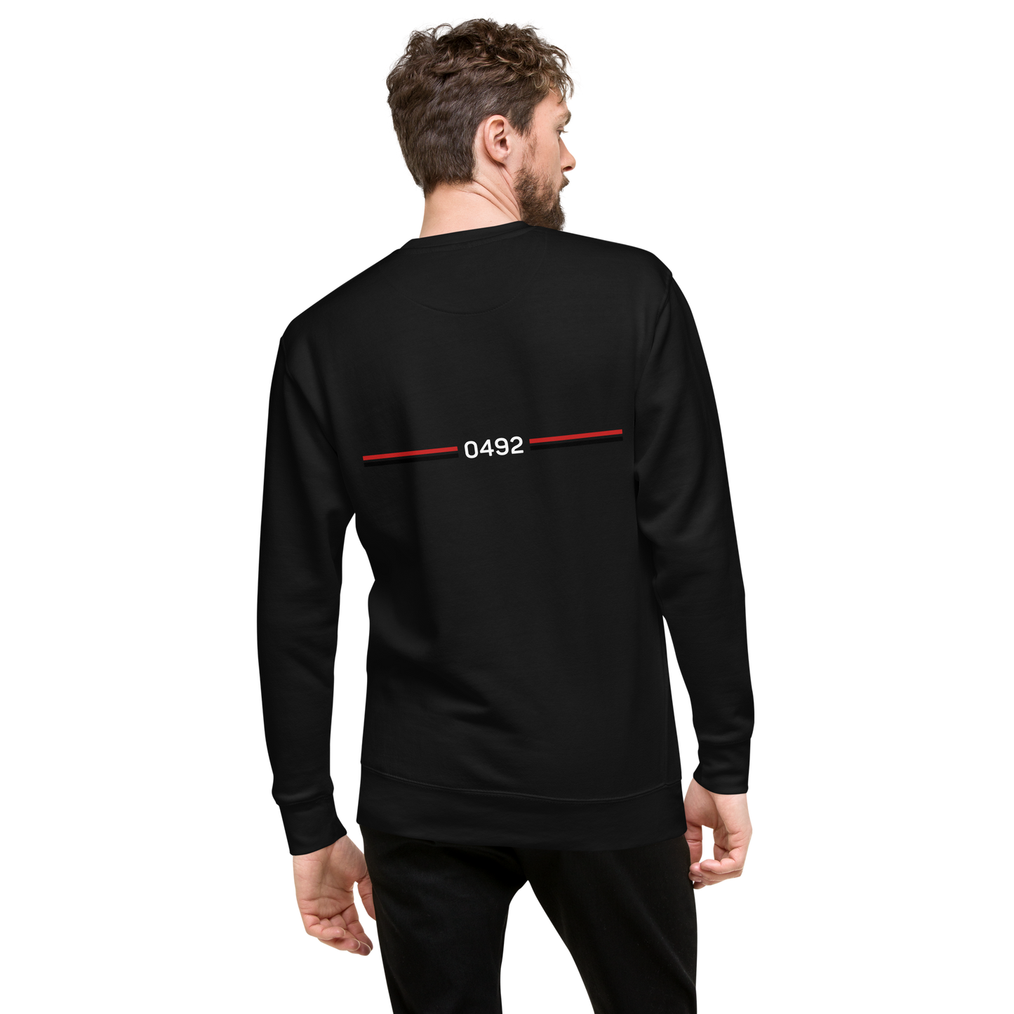 HELMOND LEGACY SWEATER BLACK MOCK UP MAN 2