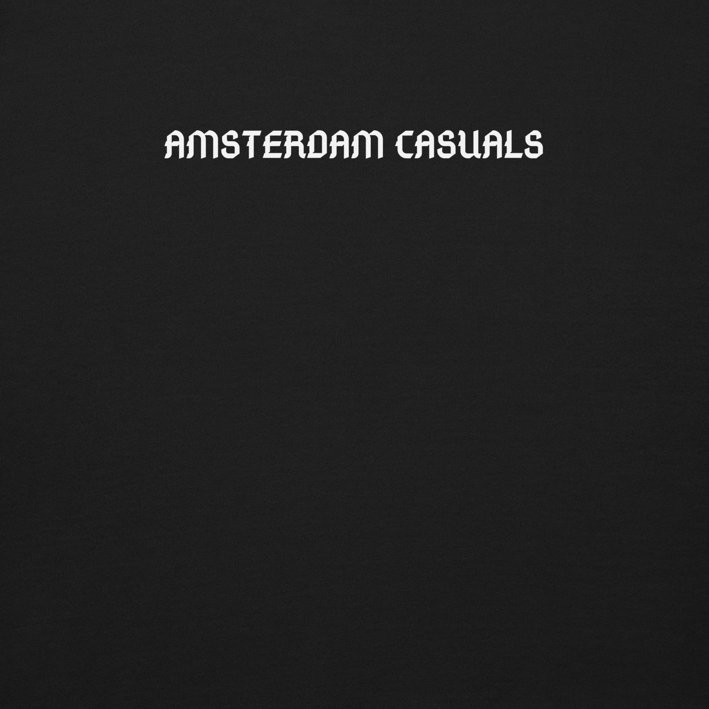 AMSTERDAM CASUALS SWEATER BLACK CLOSE UP 1