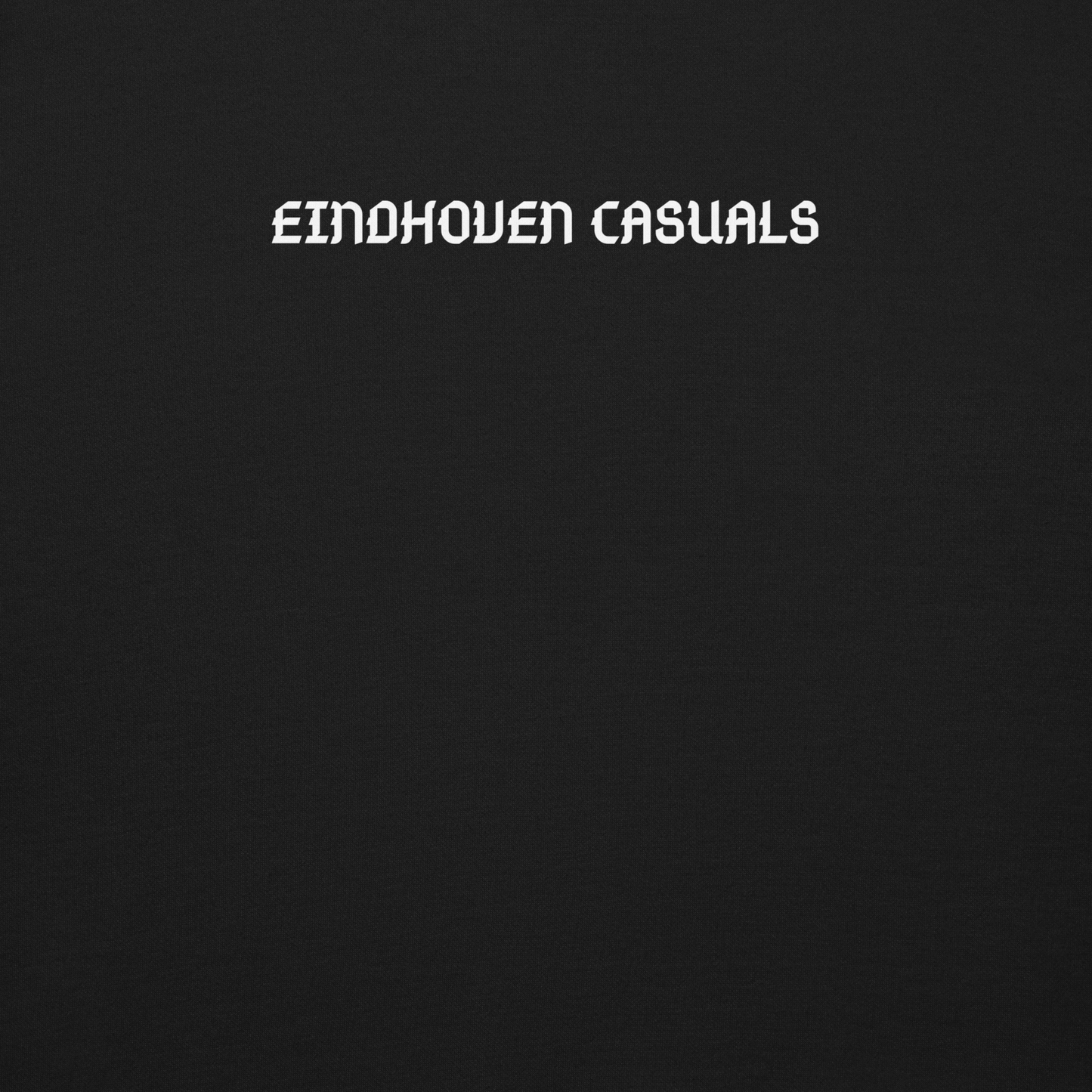 EINDHOVEN CASUALS SWEATER BLACK CLOSE UP 1