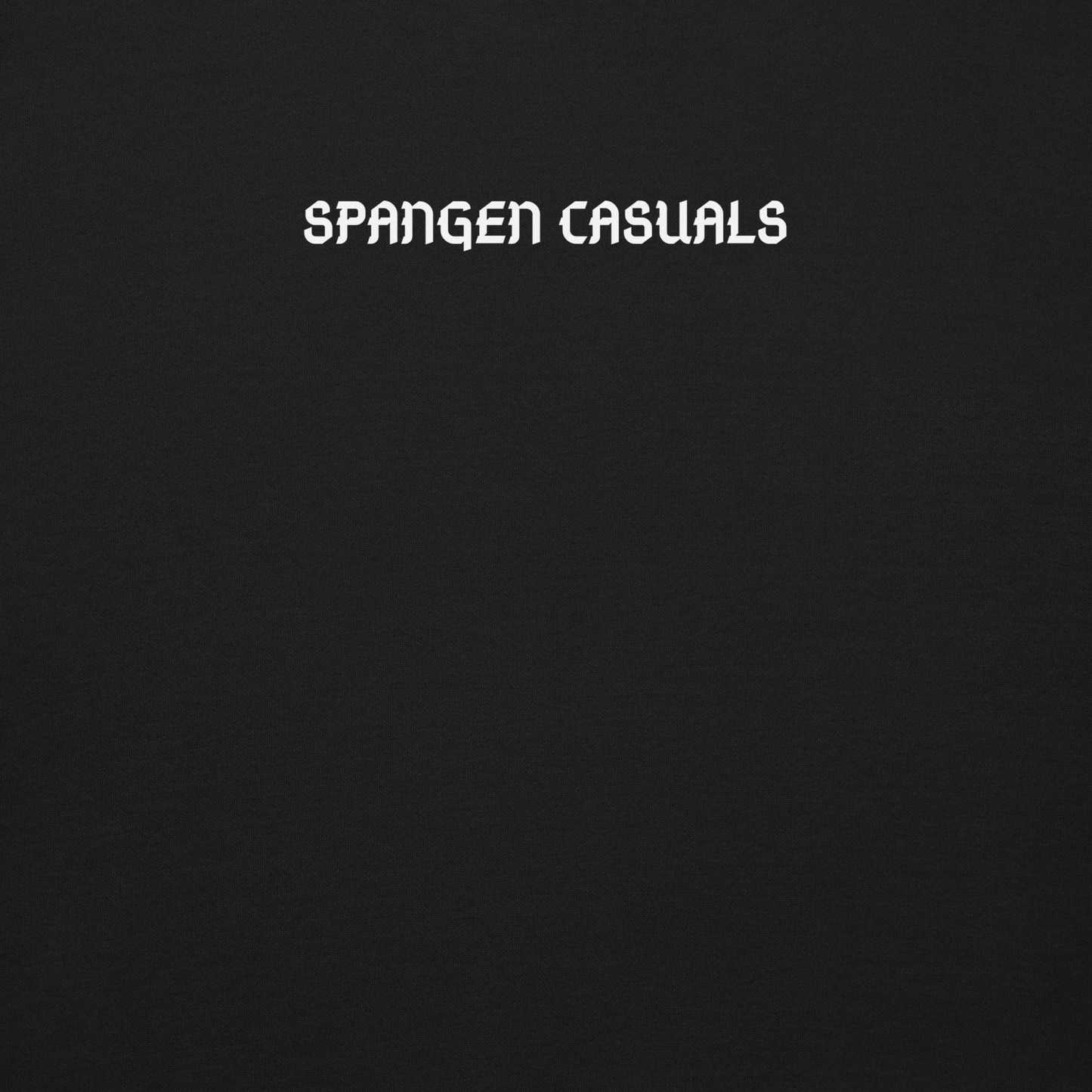 SPANGEN CASUALS SWEATER BLACK CLOSE UP 1