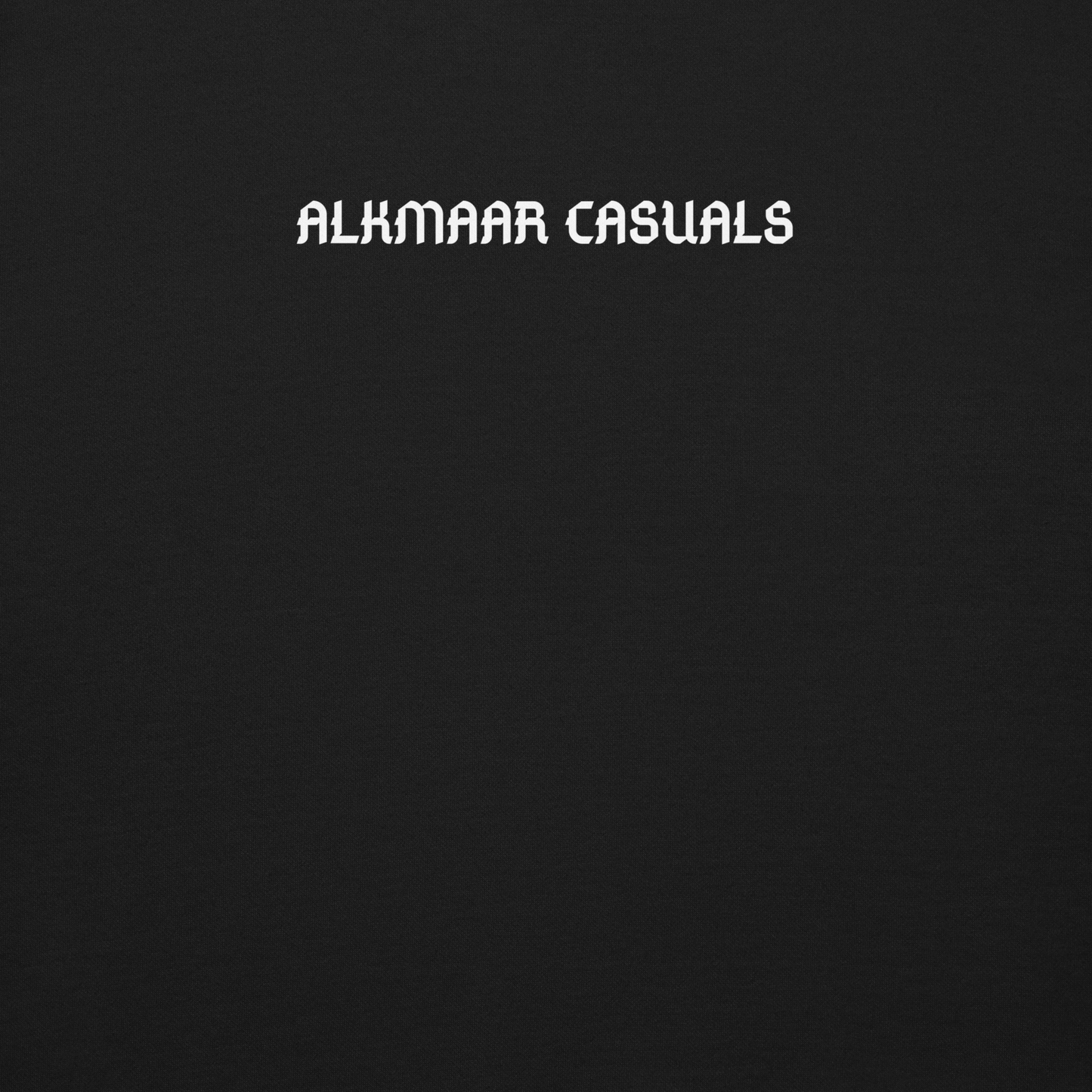 ALKMAAR CASUALS SWEATER BLACK CLOSE UP 1