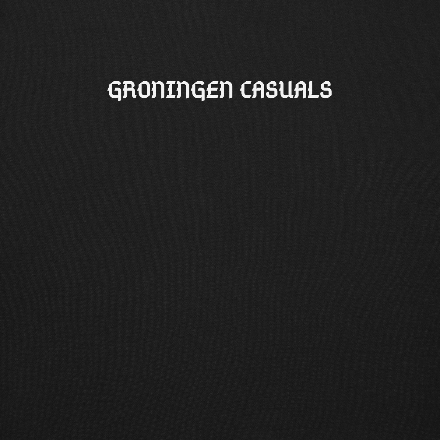 GRONINGEN CASUALS SWEATER BLACK CLOSE UP 1