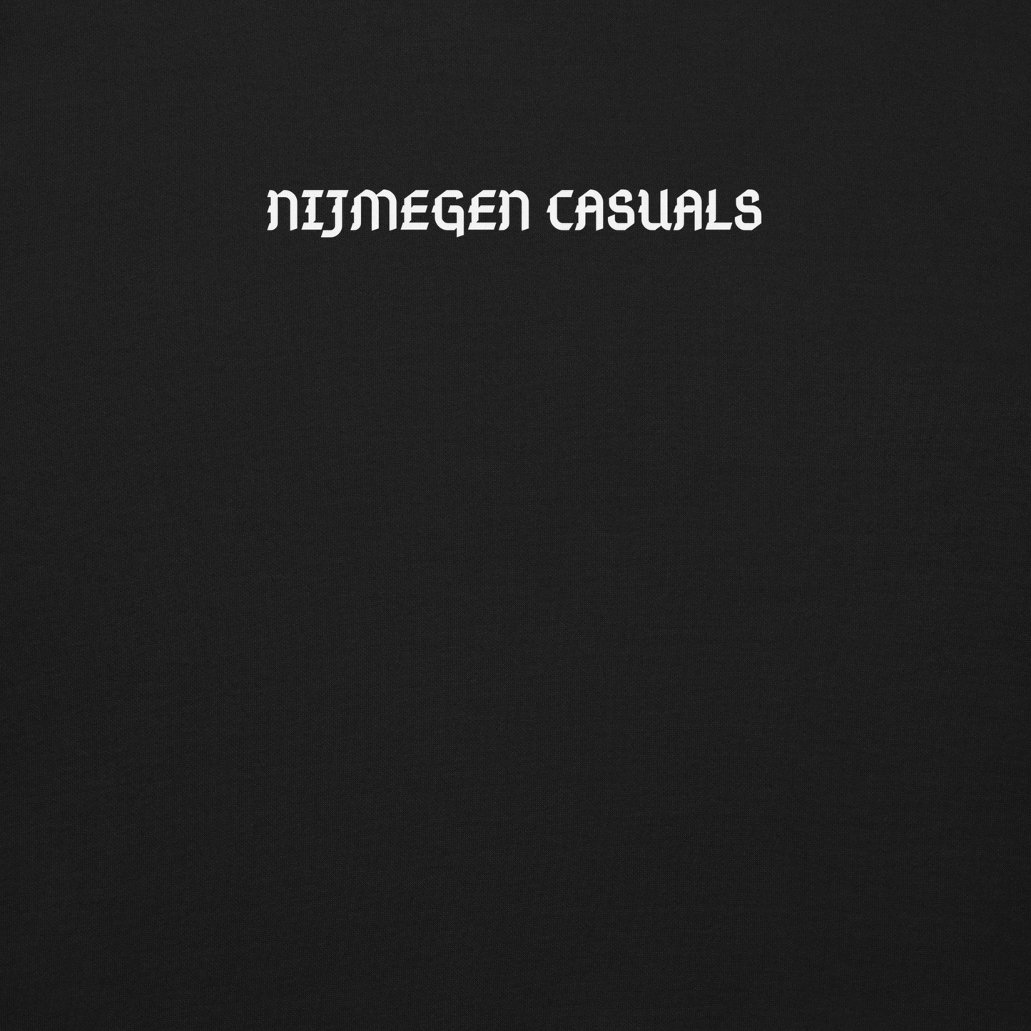 NIJMEGEN CASUALS SWEATER BLACK CLOSE UP 1