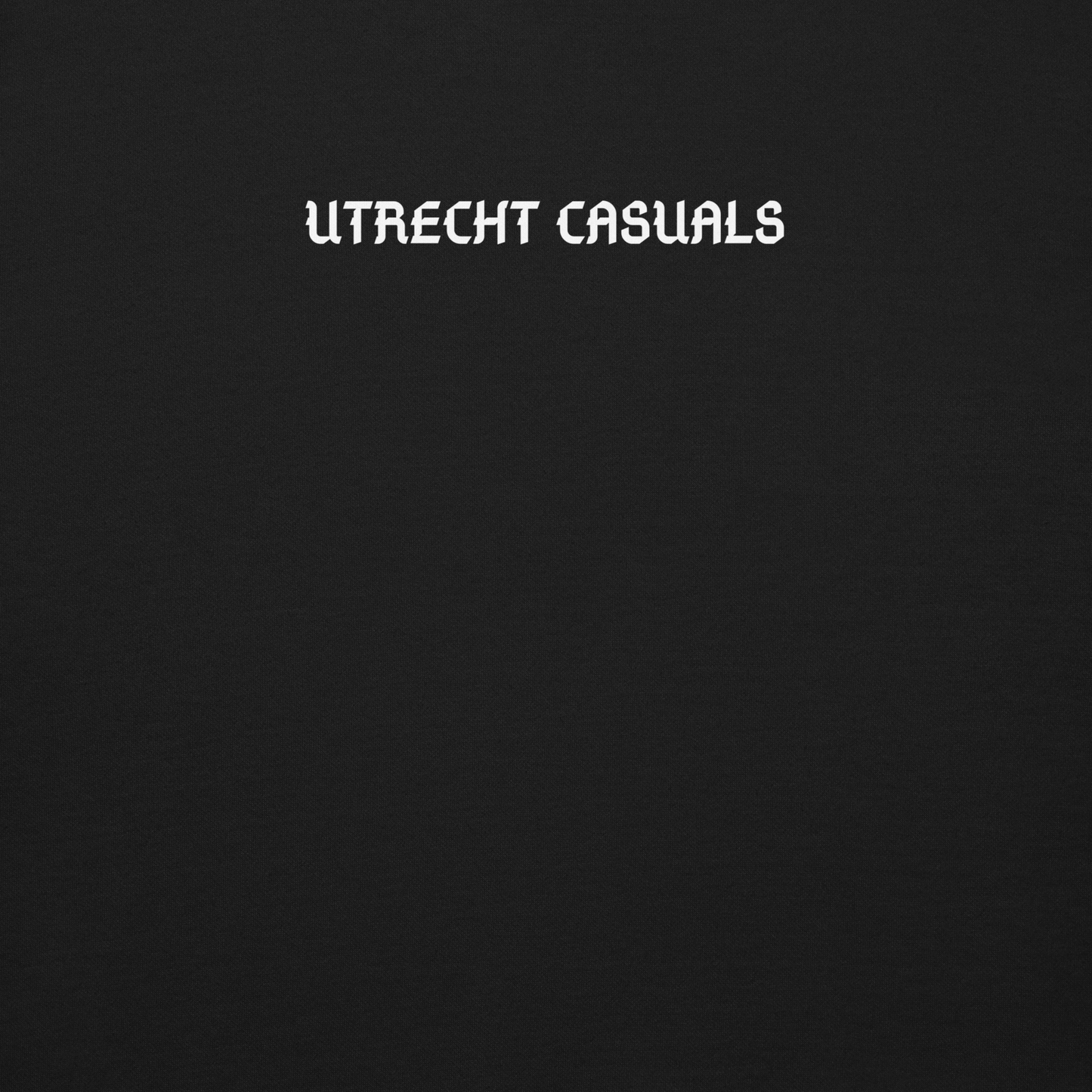 UTRECHT CASUALS SWEATER BLACK CLOSE UP 1