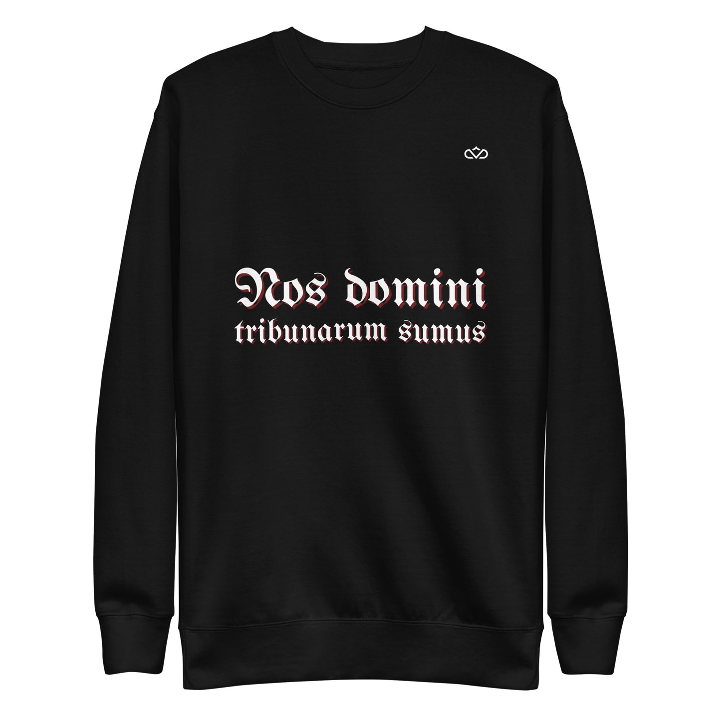 NOS DOMINI TRIBUNARUM SUMUS SWEATER FRONT