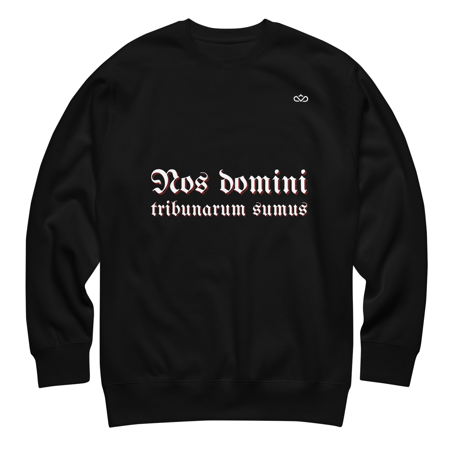 NOS DOMINI TRIBUNARUM SUMUS SWEATER FRONT 2