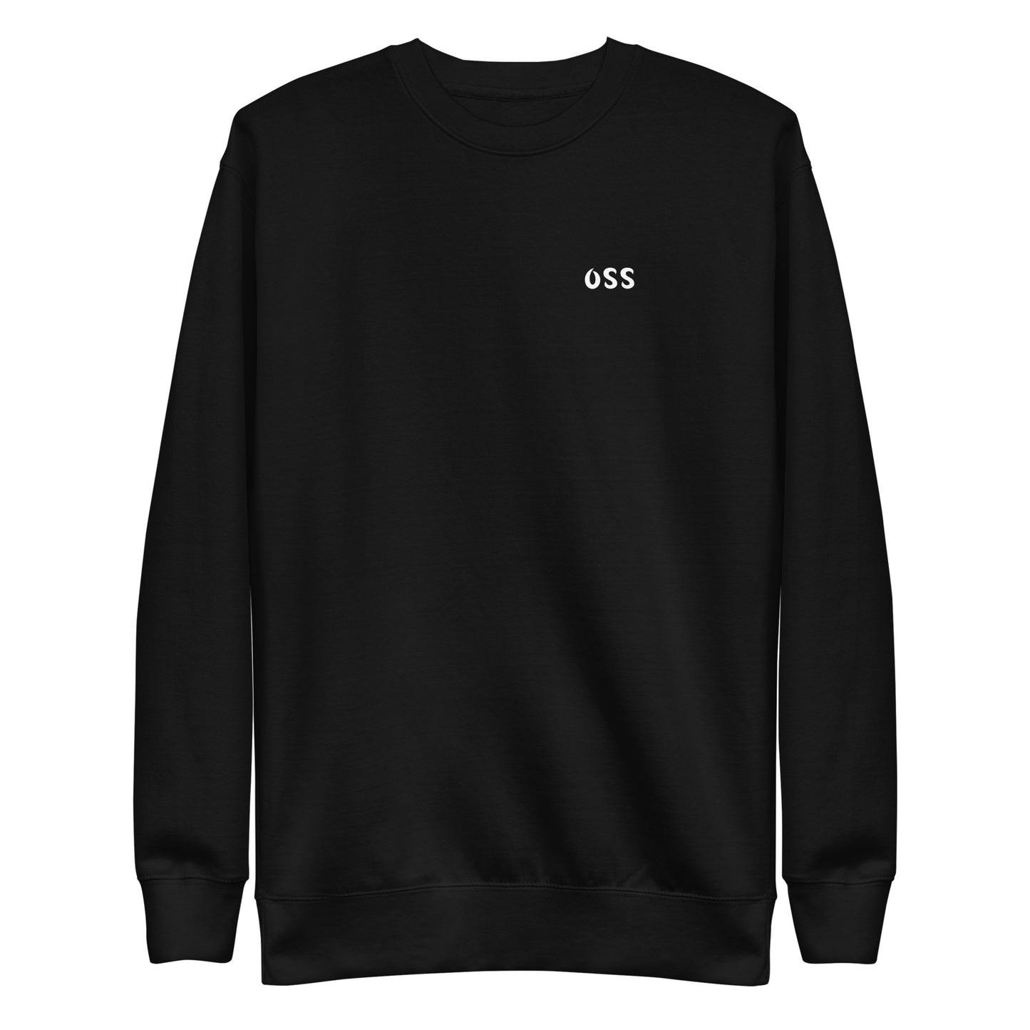OSS LEGACY SWEATER BLACK MOCK UP FRONT