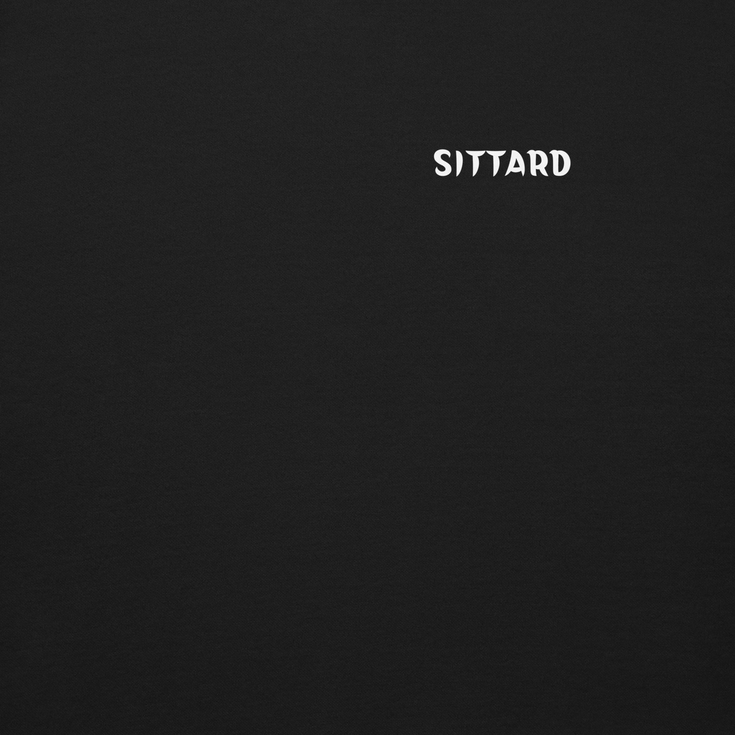 SITTARD LEGACY SWEATER BLACK CLOSE UP CITY NAME