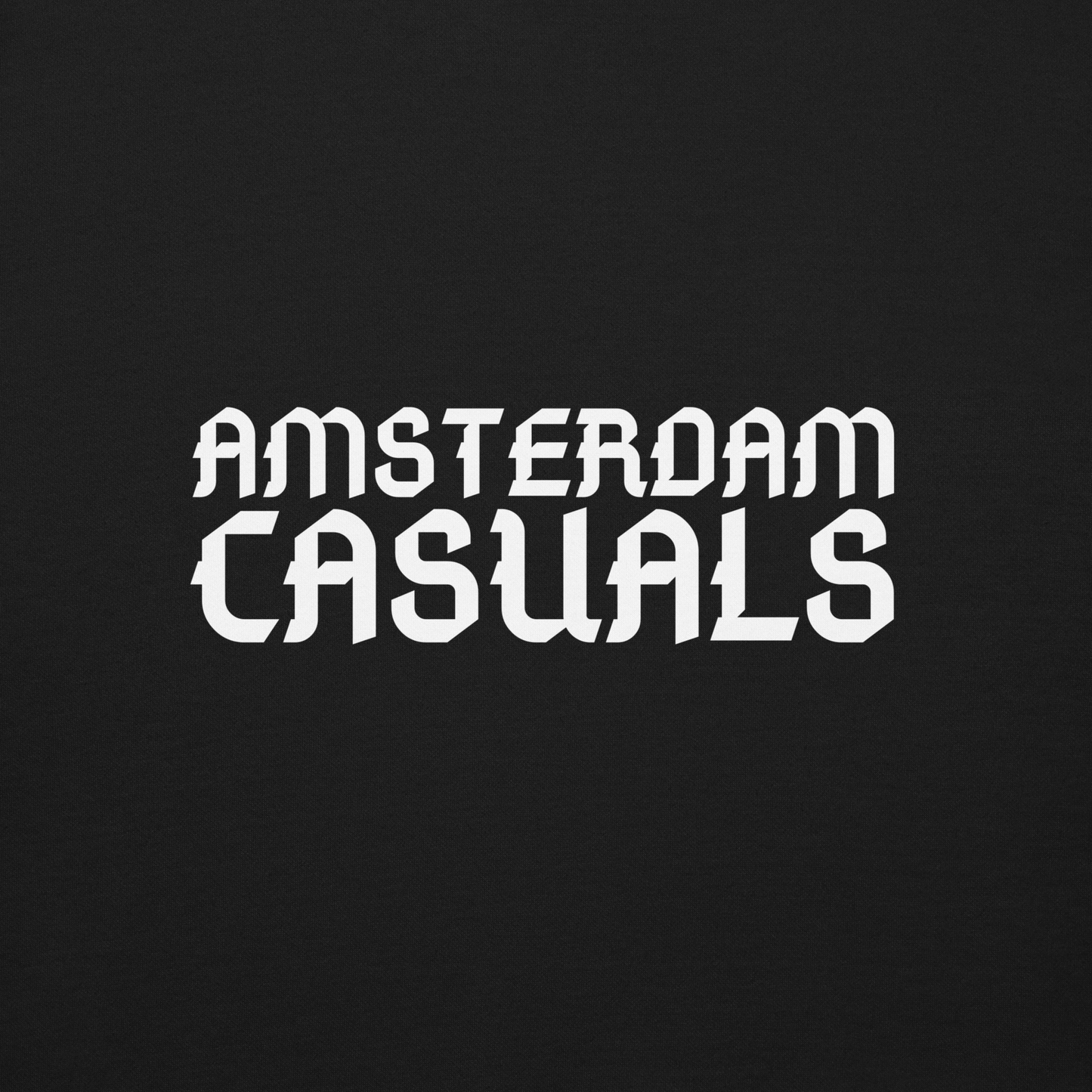 AMSTERDAM CASUALS SWEATER BLACK CLOSE UP 2